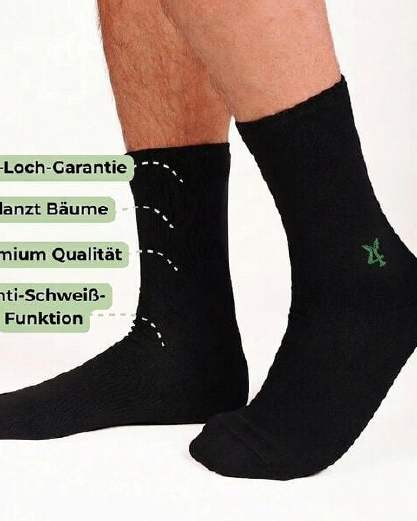 Socks For Plants Nachhaltige Socken aus Bambus Viskose in Top-Qualität 4er Pack – Ansicht 3