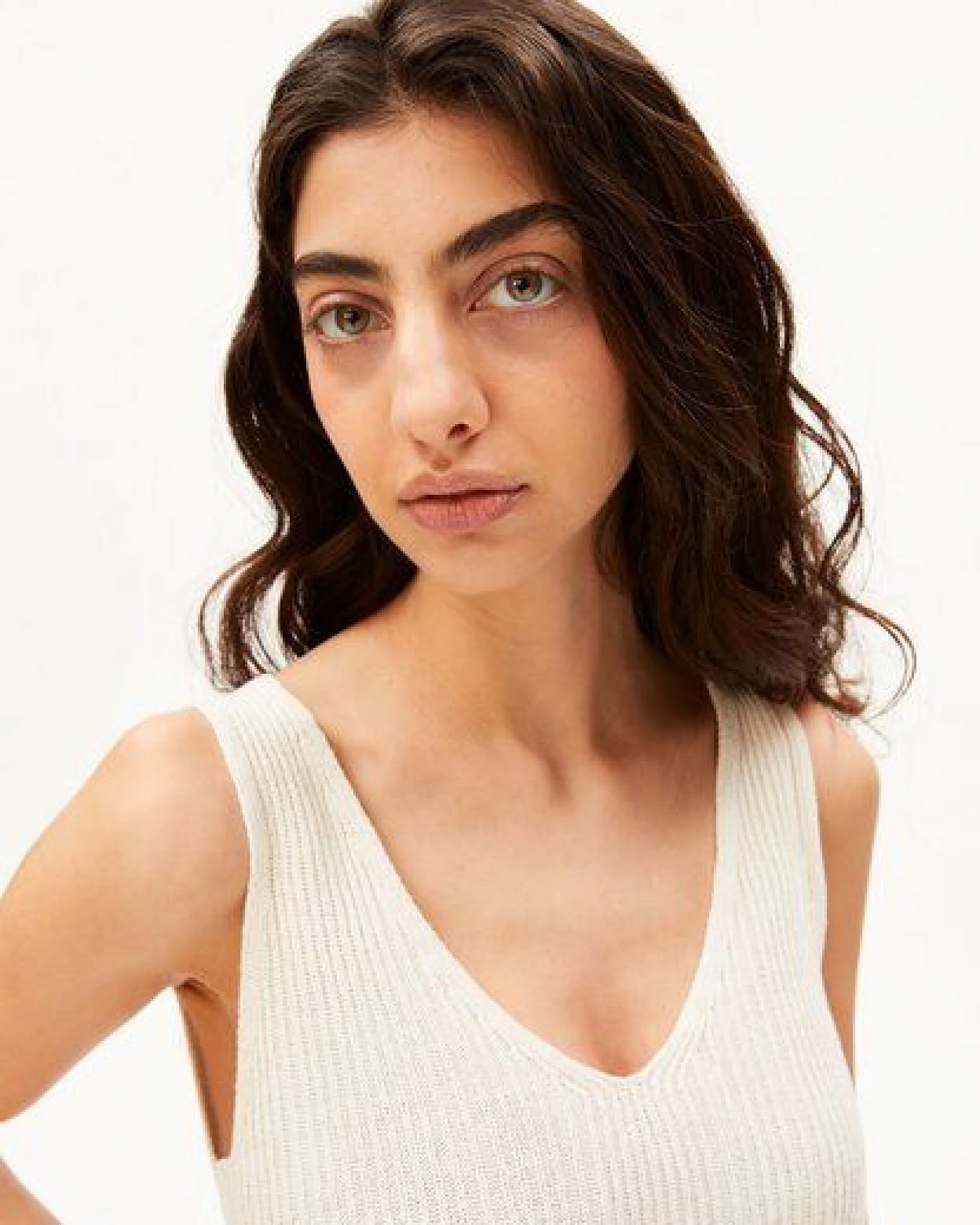 ARMEDANGELS LINEN BLEND Damen Stricktop aus Leinen-Mix – Ansicht 3