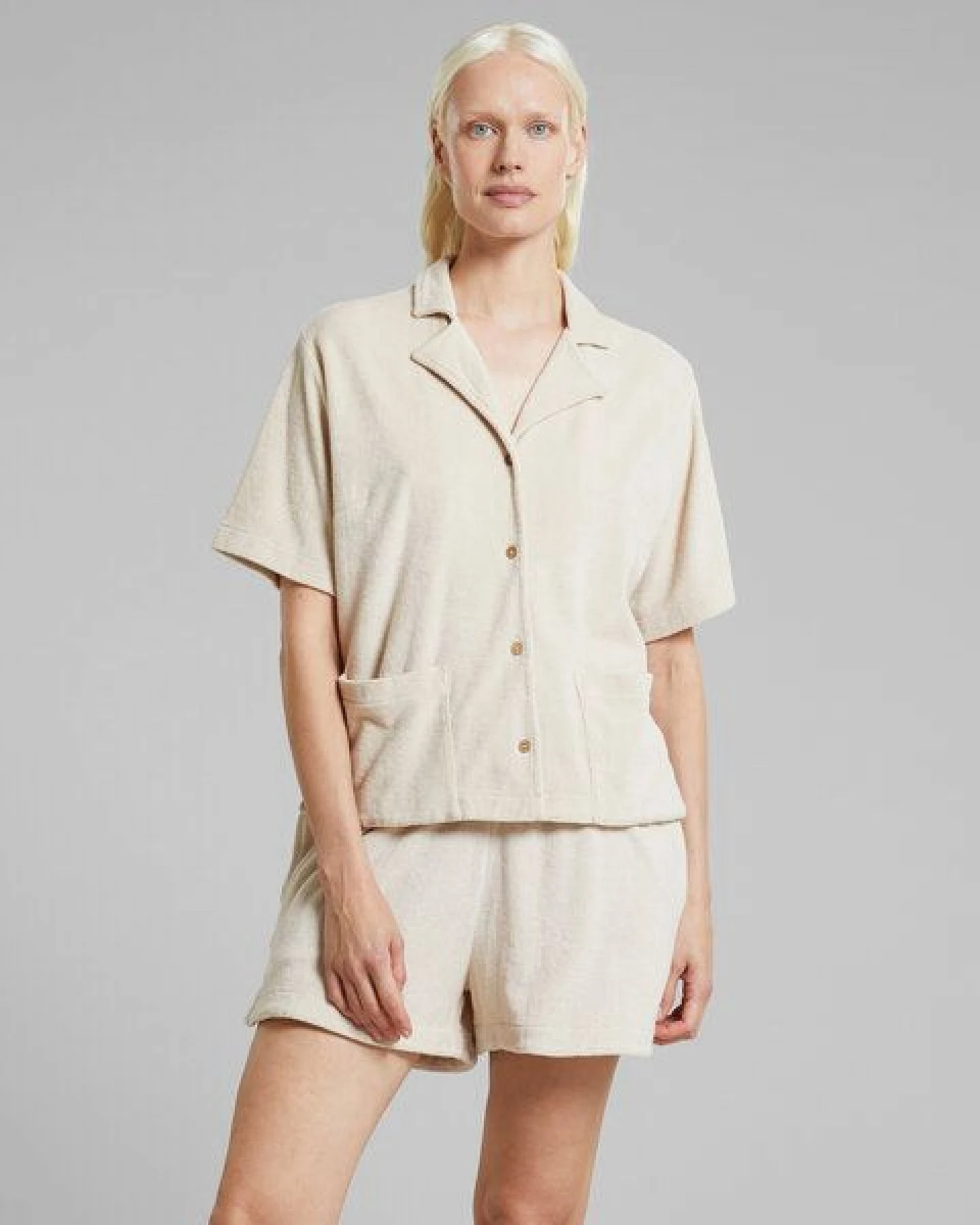 DEDICATED Damen Shorts aus Frottee - Aspudden Terry Shorts – Ansicht 3