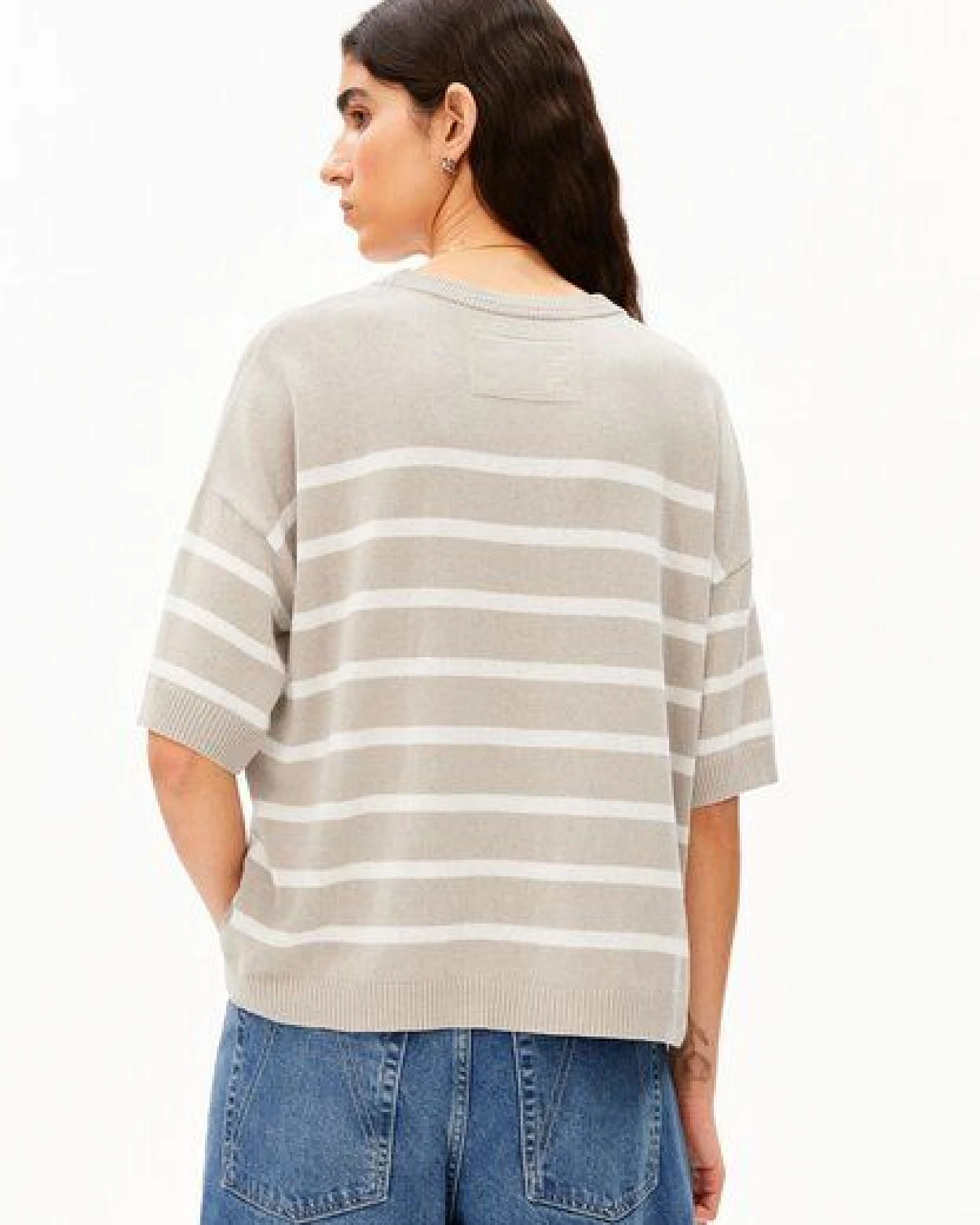 ARMEDANGELS STRIPE Damen Strickshirt aus Leinen-Mix – Ansicht 2