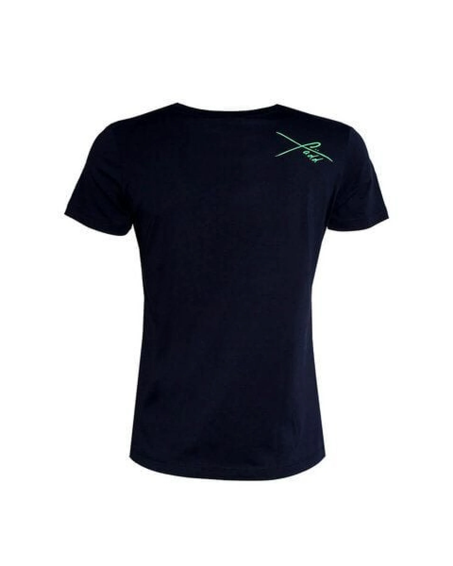 FÄDD Damen T-Shirt Rundhals aus Bio-Baumwolle "Nordlicht BT" Navy Schwarz – Ansicht 3