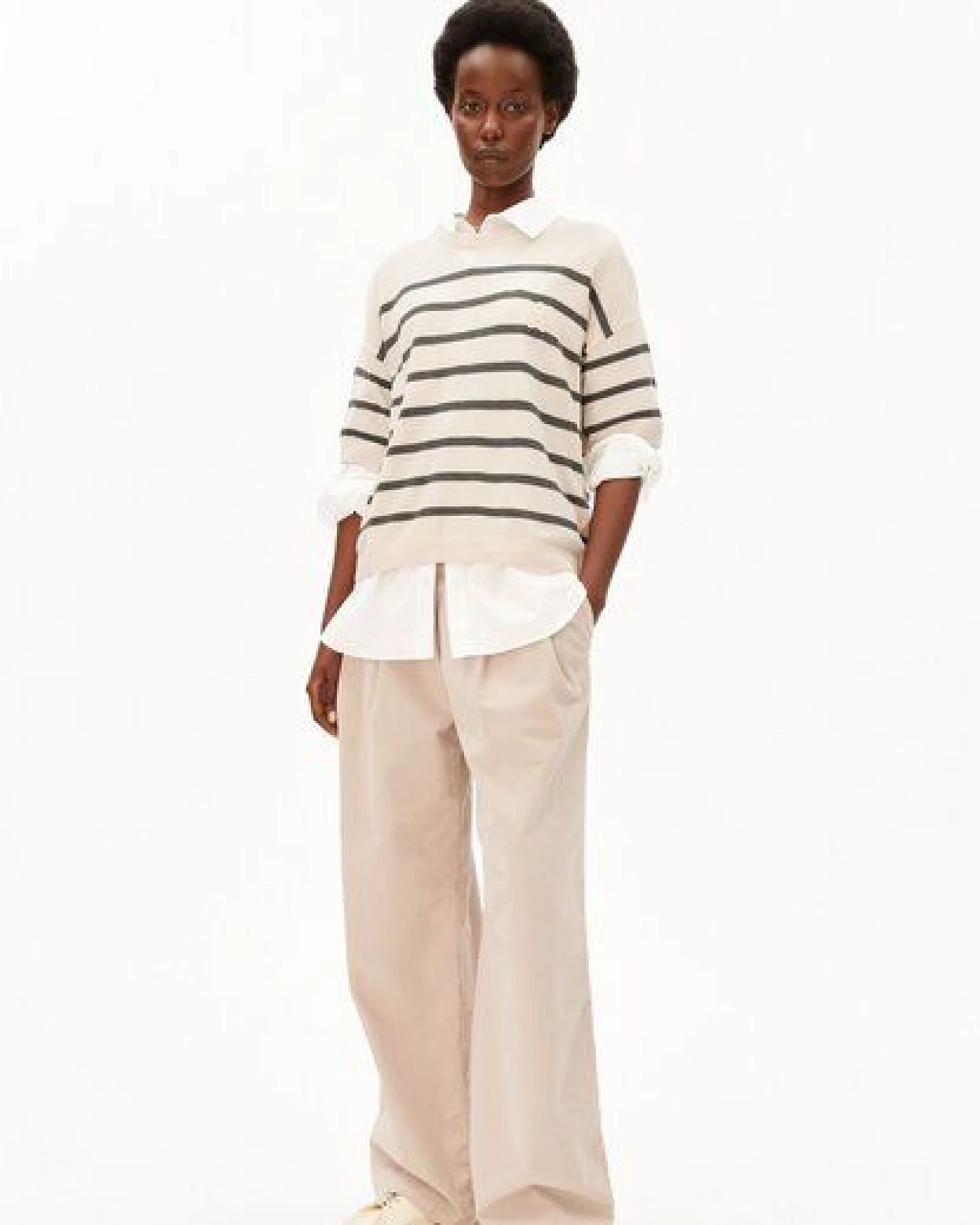 ARMEDANGELS STRIPE Damen Strickshirt aus Leinen-Mix – Ansicht 4