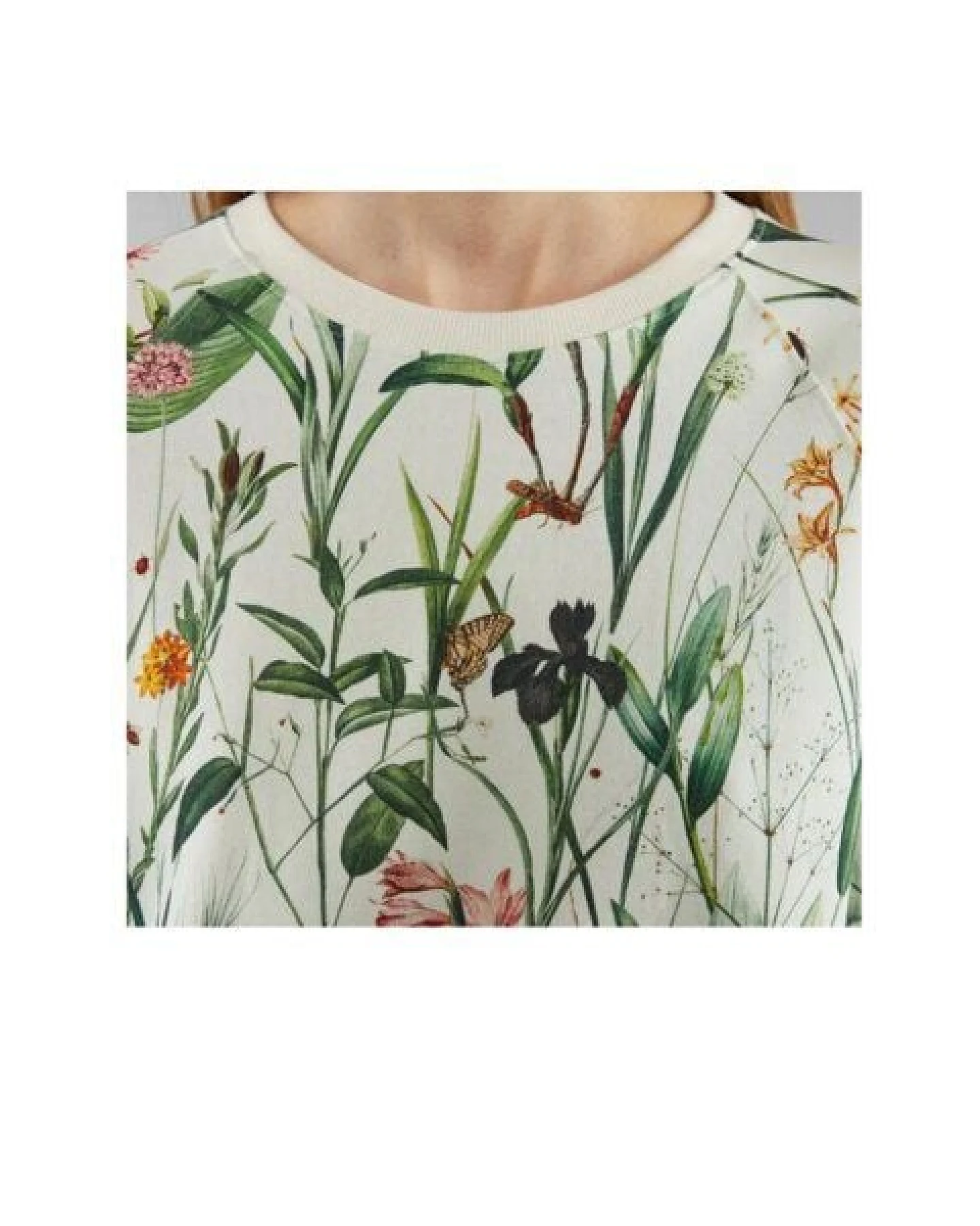 DEDICATED Ystad Flower Field Sweatshirt – Ansicht 4