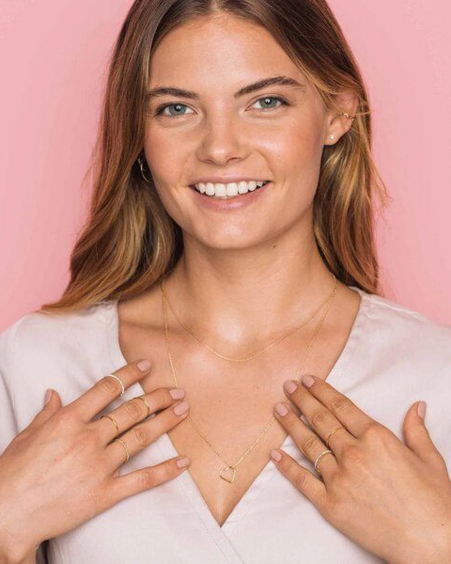 fejn jewelry Kette 'open heart' - M/L – Ansicht 2