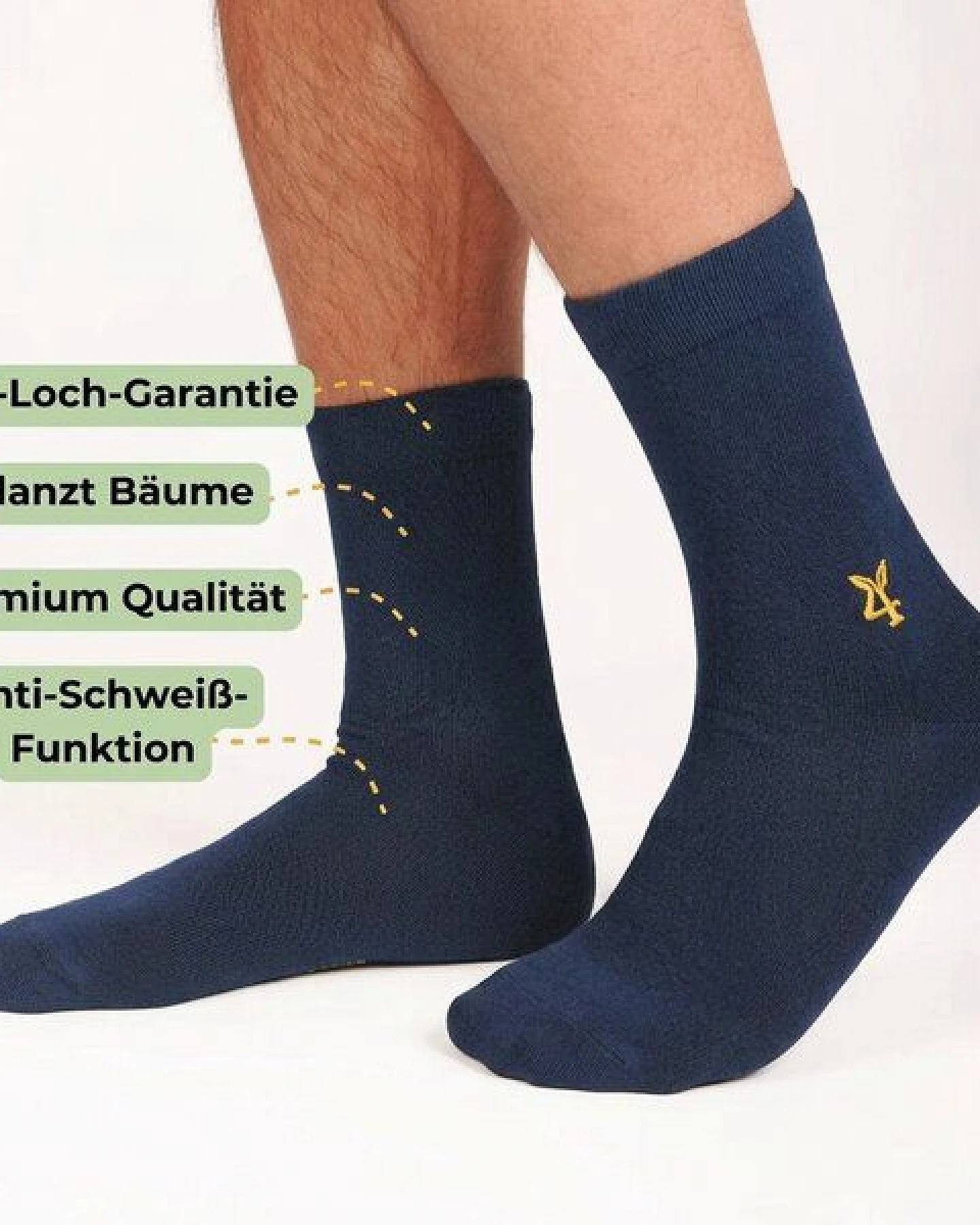Socks For Plants Nachhaltige Baumwollsocken in Top-Qualität 4er Pack – Ansicht 3