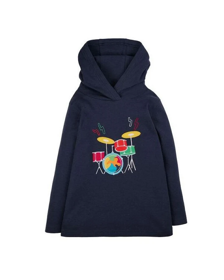 Frugi Hoodie Campfire Schlagzeug blau Campfire Hooded Top Drum