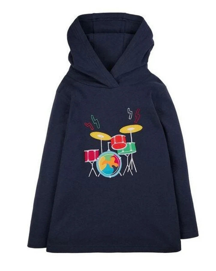 Frugi Hoodie Campfire Schlagzeug blau Campfire Hooded Top Drum