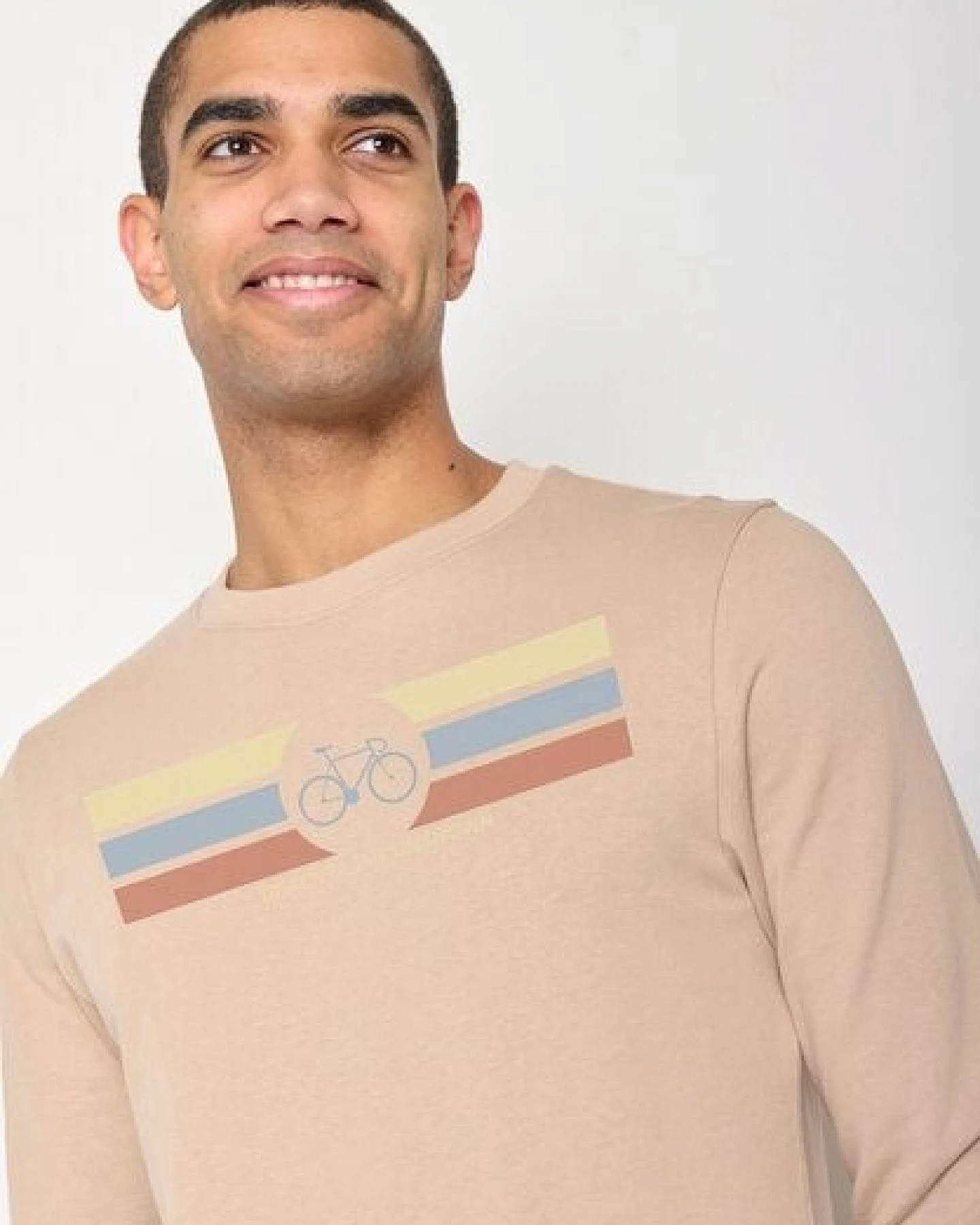 GREENBOMB Bike Discover Wild - Bequemes Sweatshirt aus Bio-Baumwolle / hochwertiger Print / GOTS / Fair & Vegan – Ansicht 4