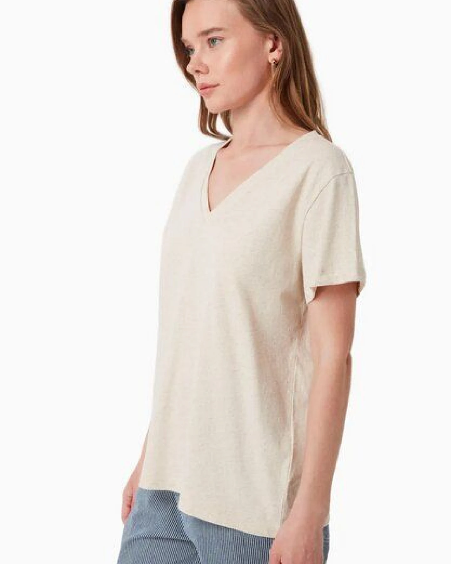 ORGANICATION T-Shirt aus Bio-Baumwolle und Leinen – Ansicht 3