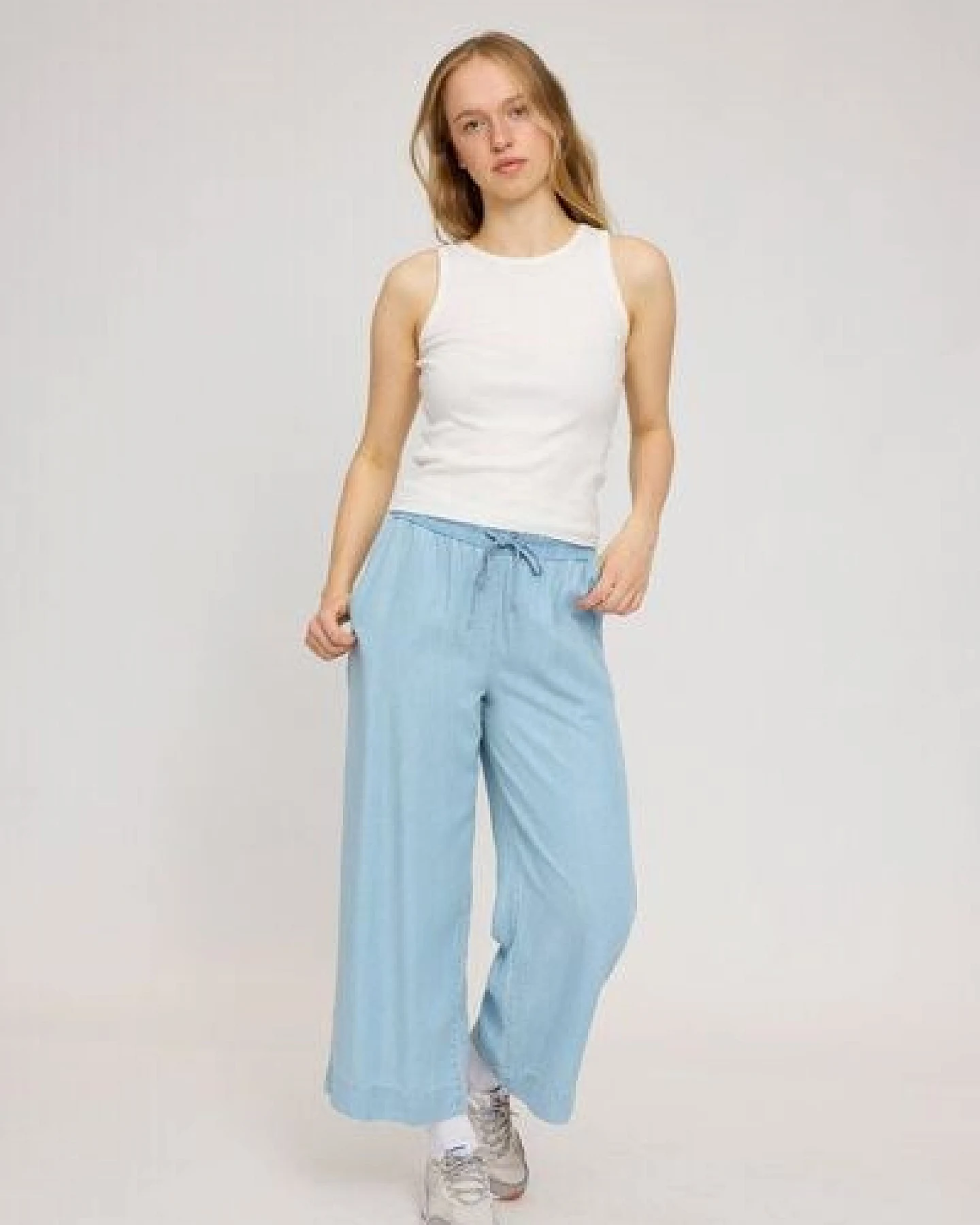 Mazine Weite Hose in Denim Look - aus Lyocell – Ansicht 4