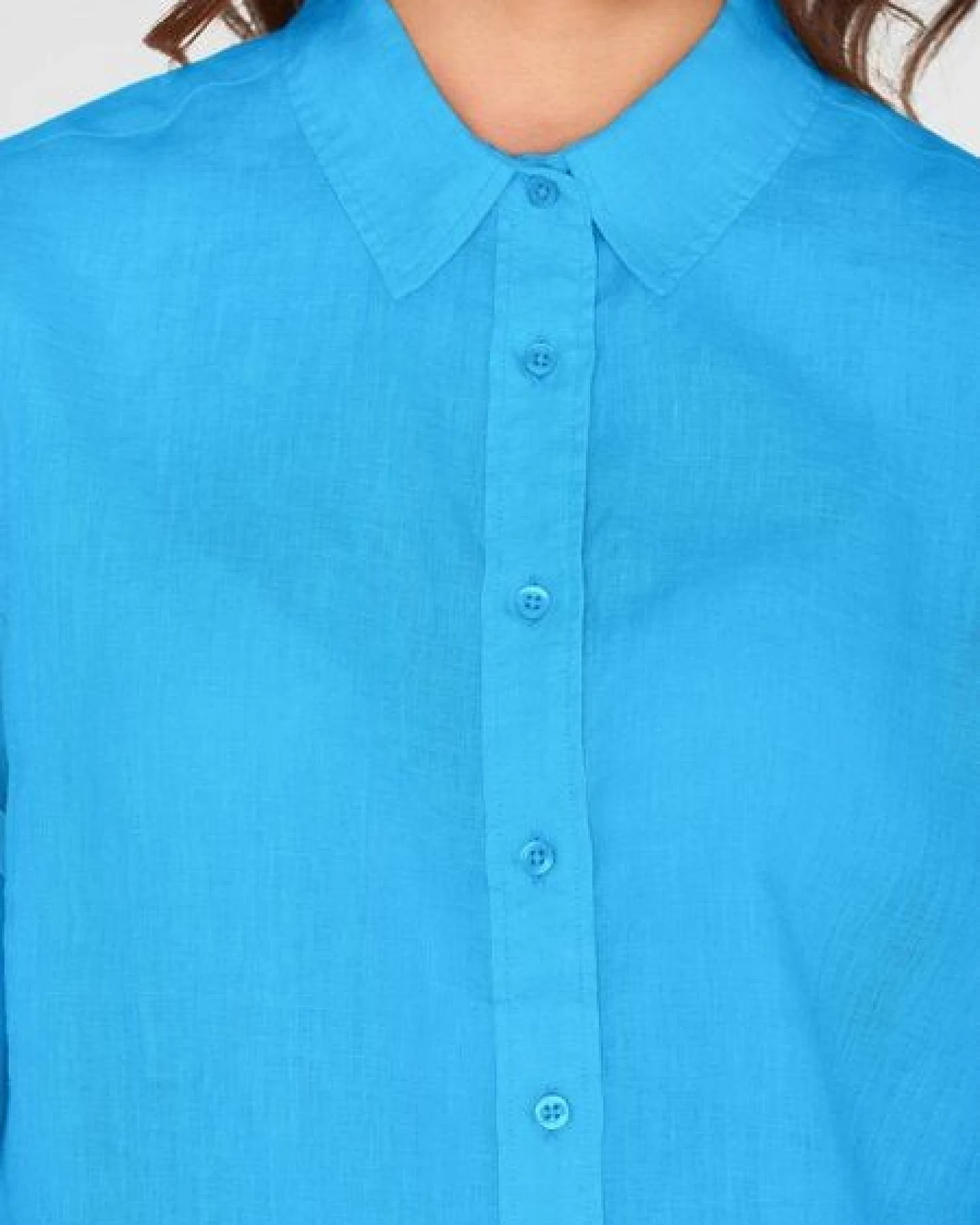 KnowledgeCotton Apparel Leinenbluse - ASTER fold up short sleeve linen shirt - aus Bio-Leinen – Ansicht 3