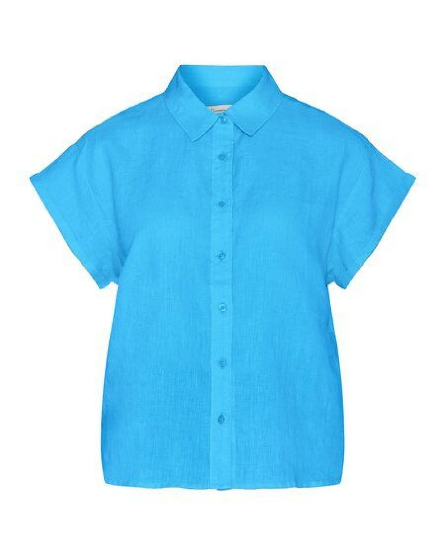 KnowledgeCotton Apparel Leinenbluse - ASTER fold up short sleeve linen shirt - aus Bio-Leinen – Ansicht 4