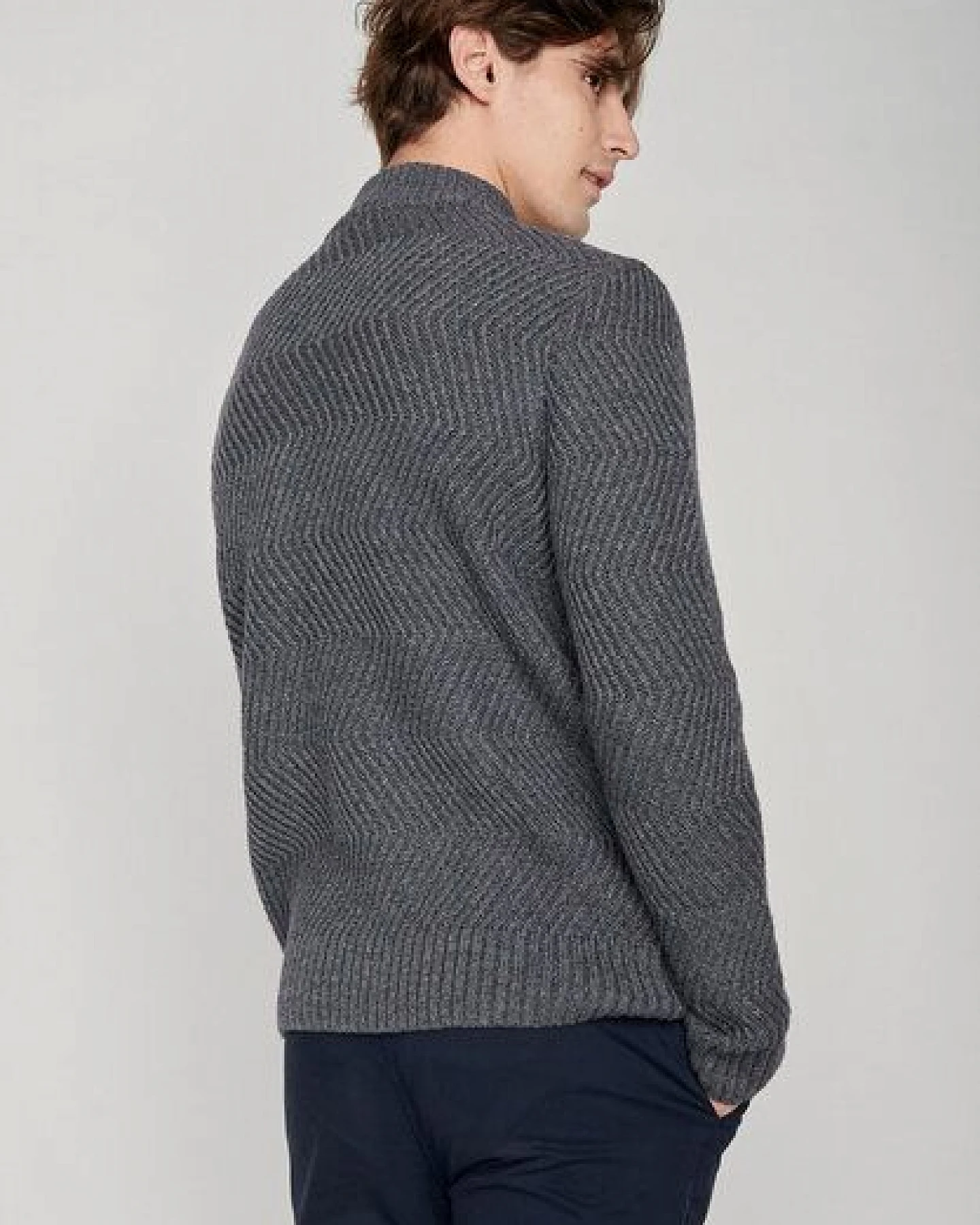 GREENBOMB Basic Go - Gemütlicher Strickpullover aus Woll Mix / Fair & Vegan – Ansicht 3