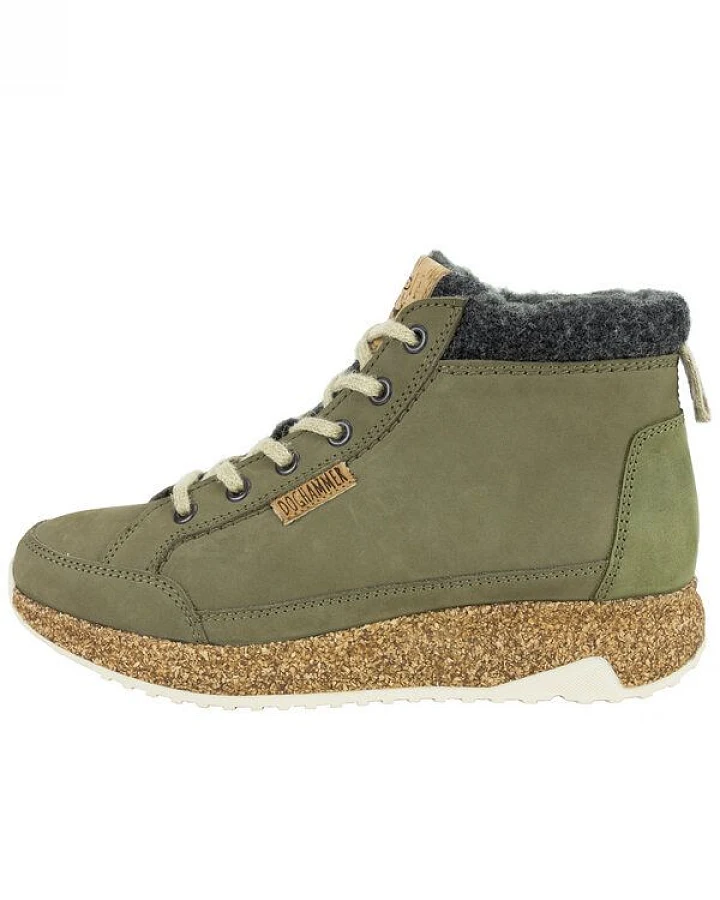 Doghammer gefütterter Winterstiefel für Damen aus Leder und Kork - Arctic Lether Adventurer