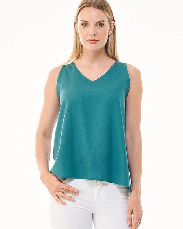 ORGANICATION Ärmellose Bluse aus TENCEL Lyocell