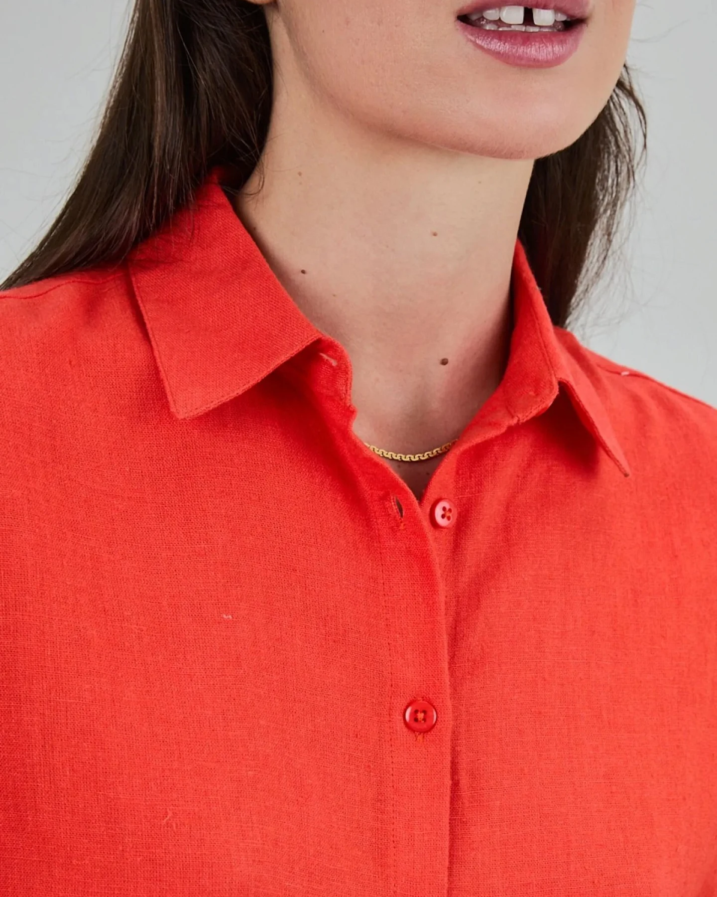 Bluse Boxy Squared Rot – Ansicht 6