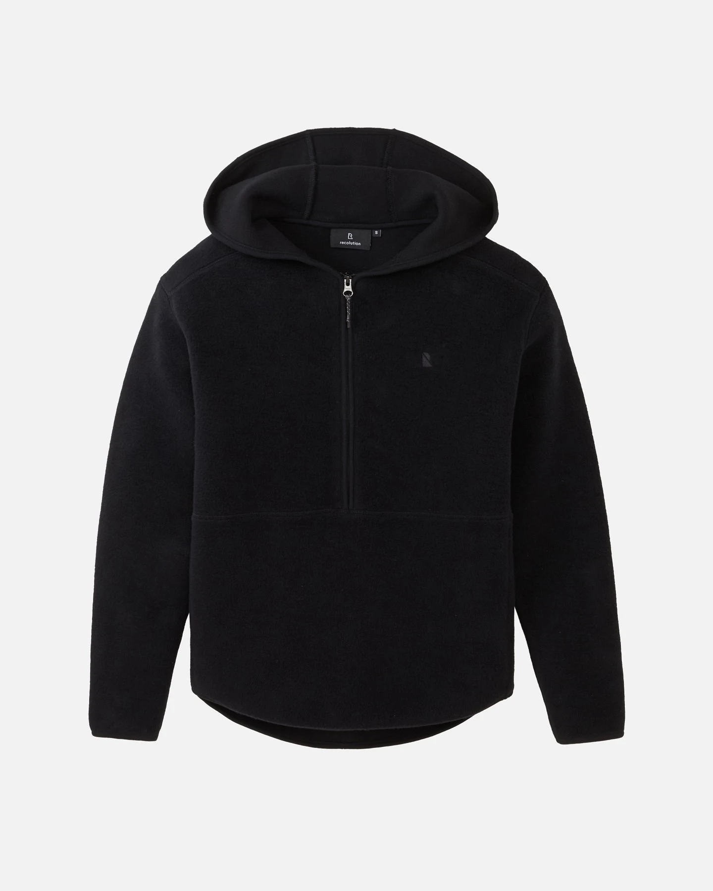 Hoodie Fleece Forsthia Schwarz – Ansicht 6