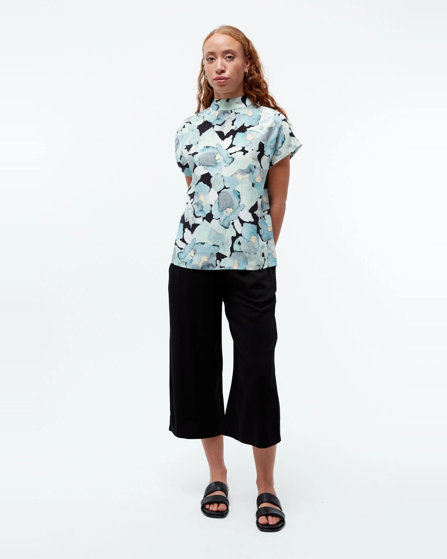 Bluse GBLetizia Print Blau – Ansicht 2