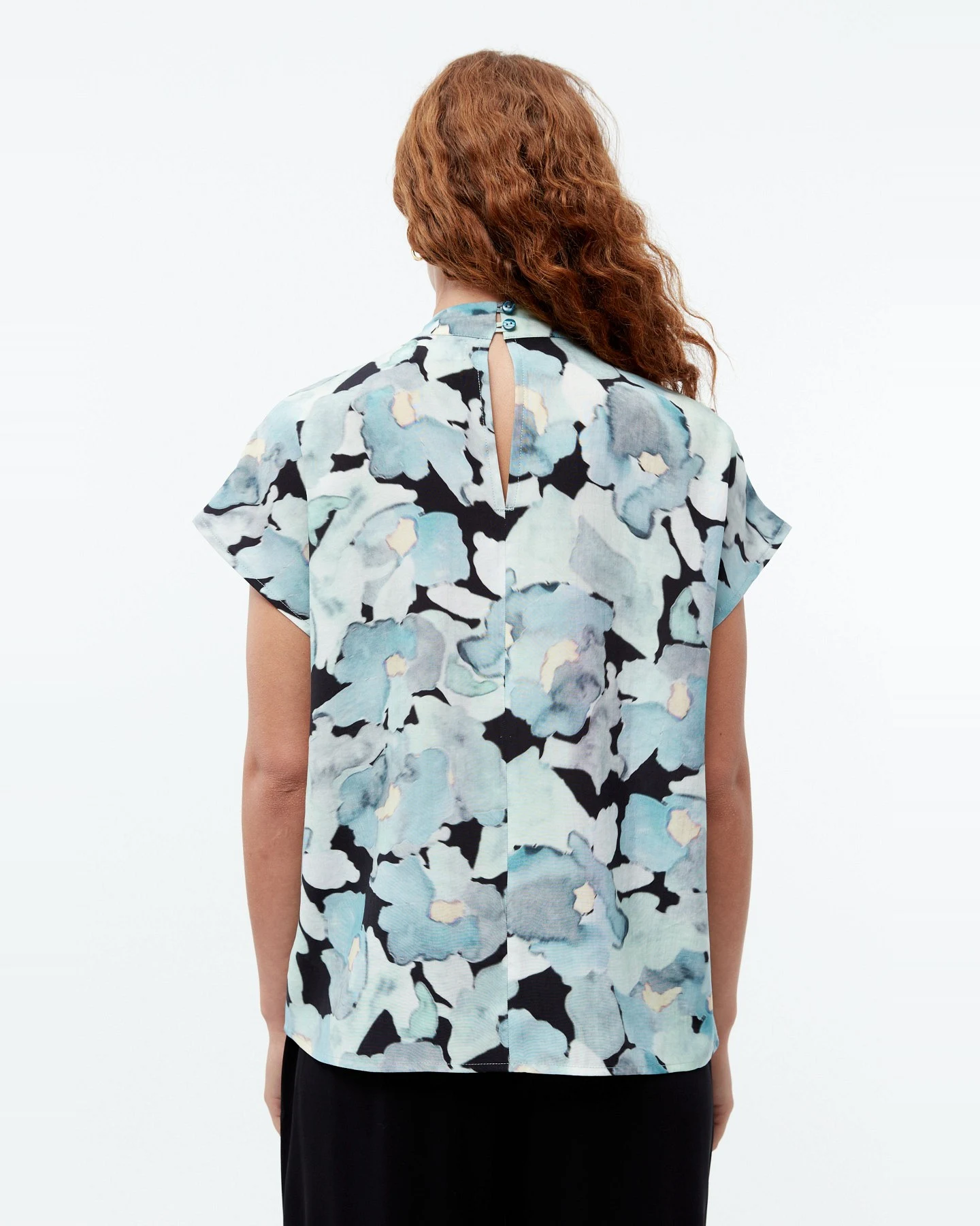 Bluse GBLetizia Print Blau – Ansicht 4