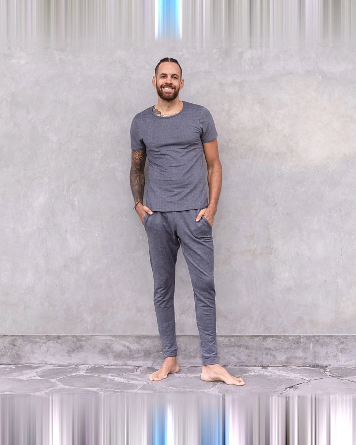 Jaya Organics Yogahose Johnny - Denim Jacquard L