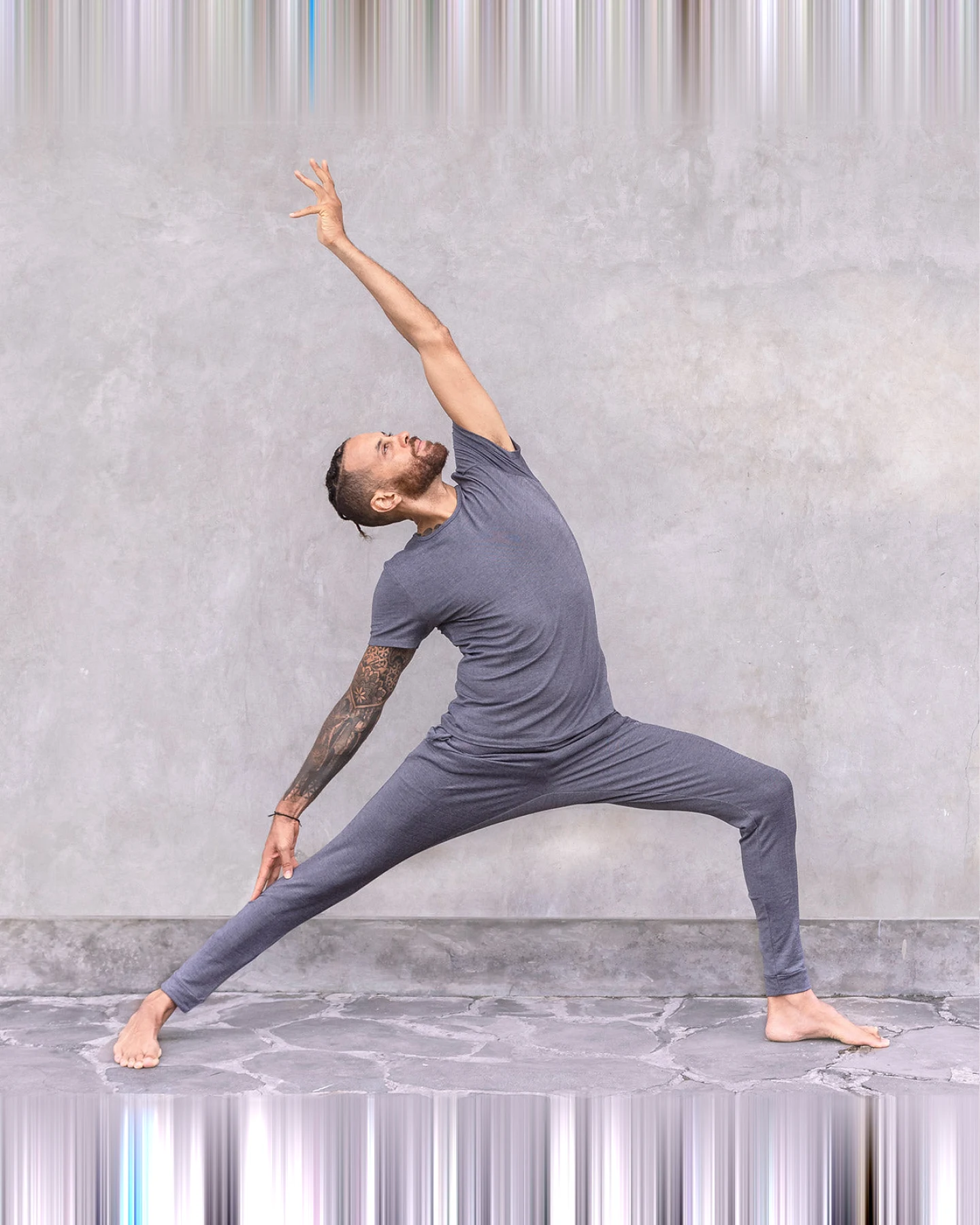 Jaya Organics Yogahose Johnny - Denim Jacquard L – Ansicht 2