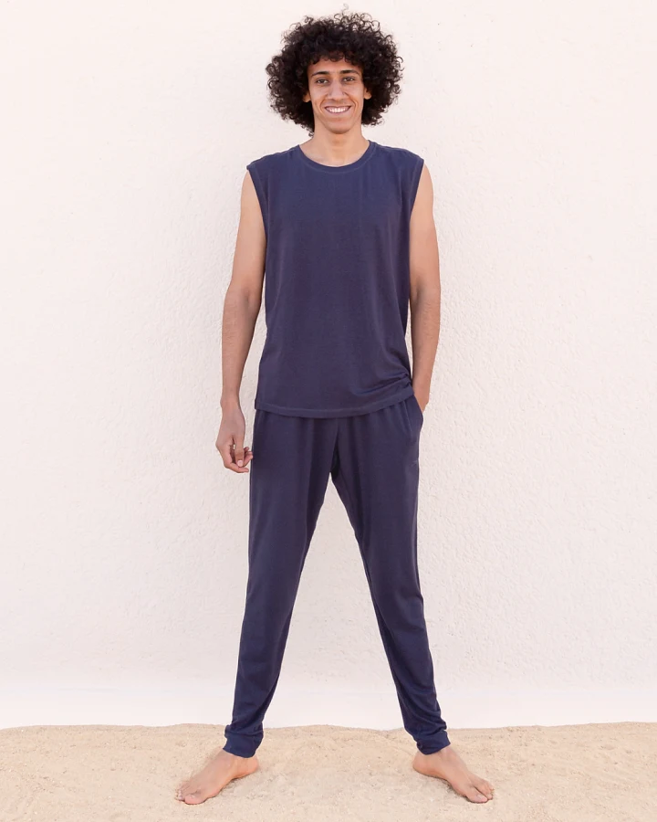 Jaya Organics Yogahose Johnny Tencel - Nightblue XL