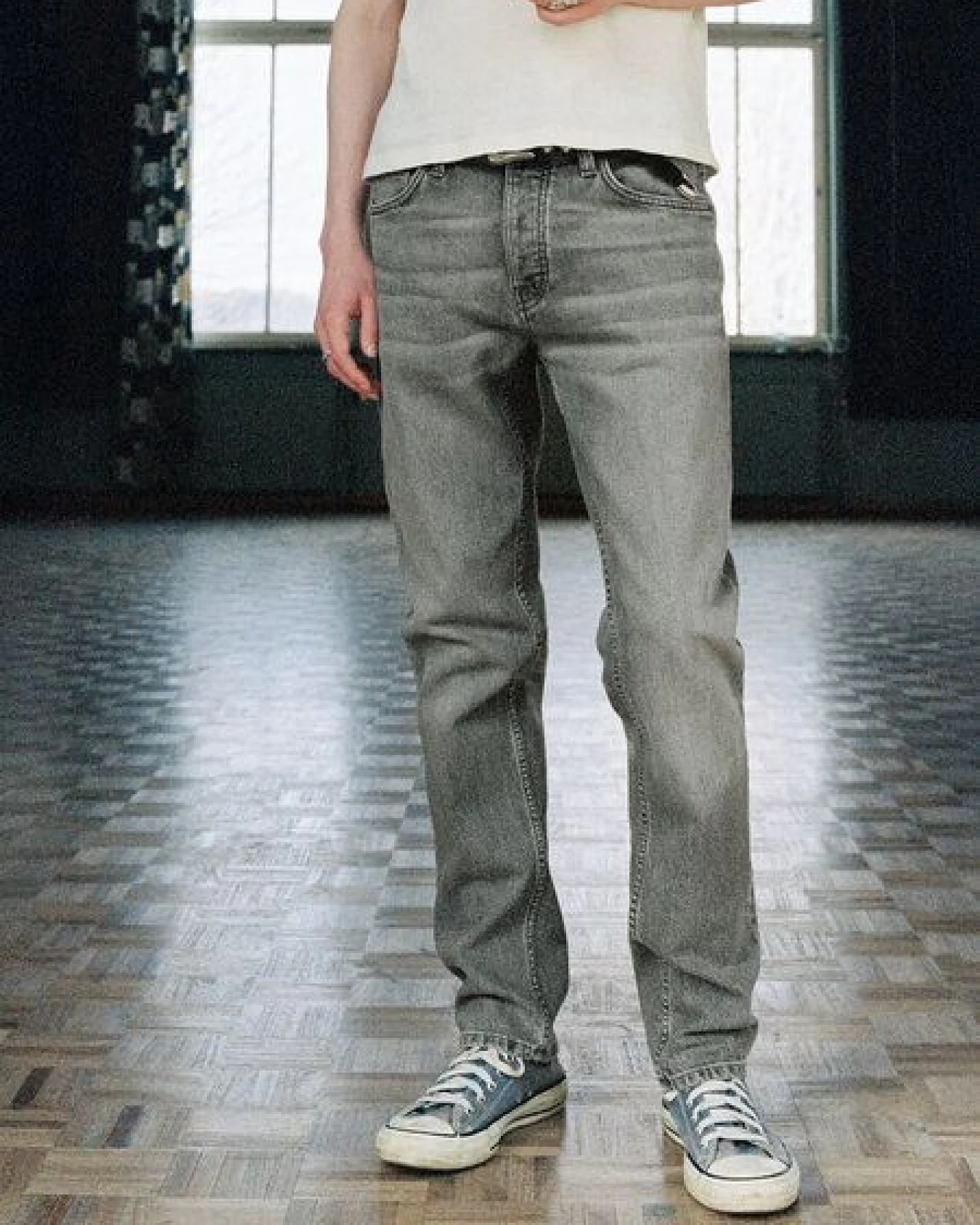 Nudie Jeans Solid Ollie - Pale Ash – Ansicht 3