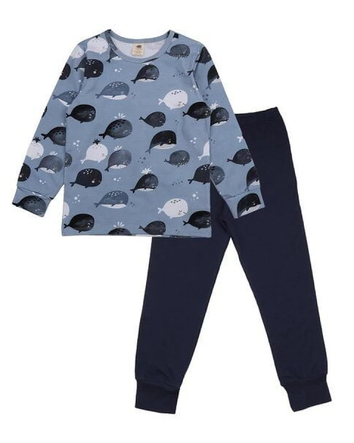 Walkiddy Cute Whales-Pyjama-Schlafanzug