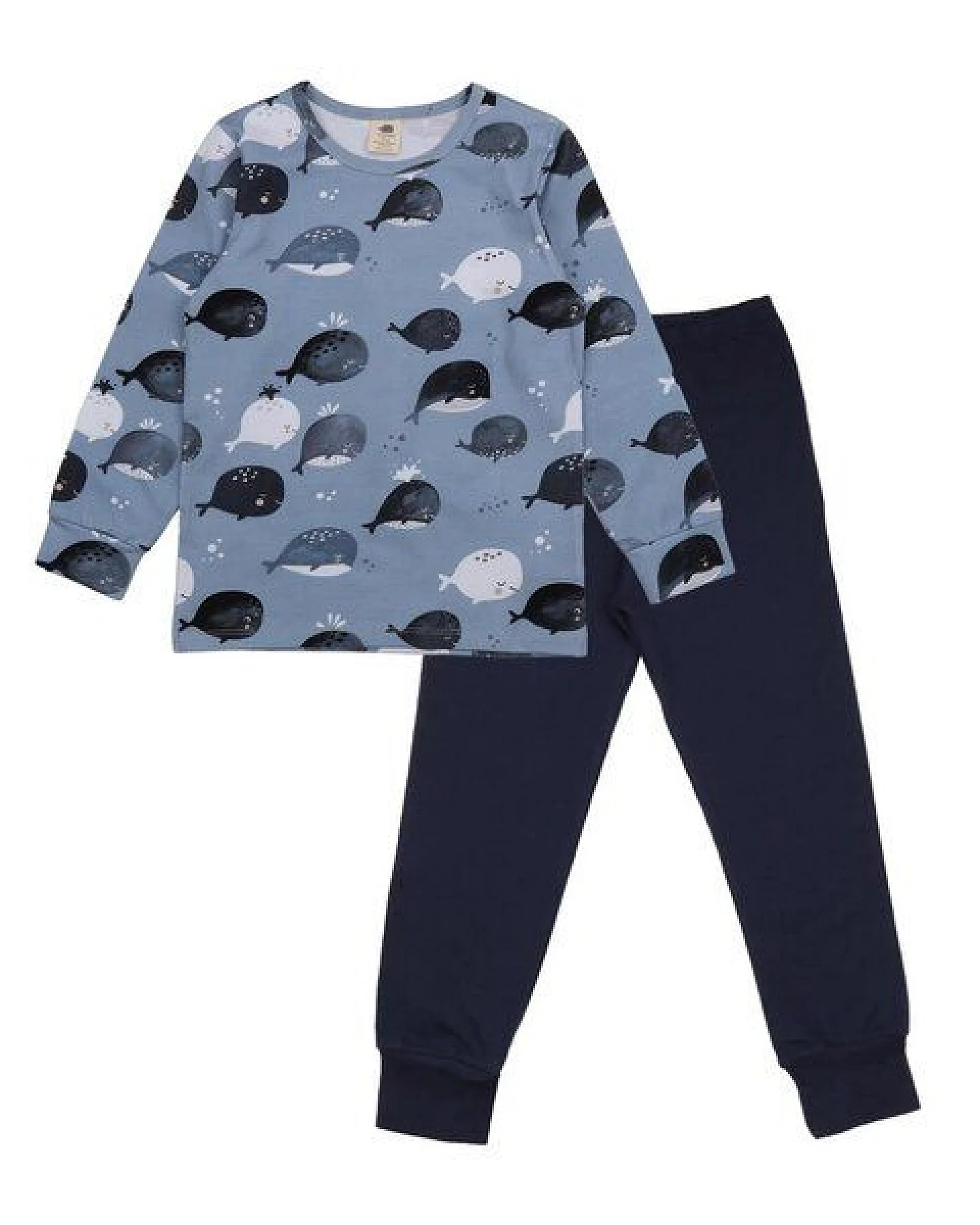 Walkiddy Cute Whales-Pyjama-Schlafanzug – Ansicht 2