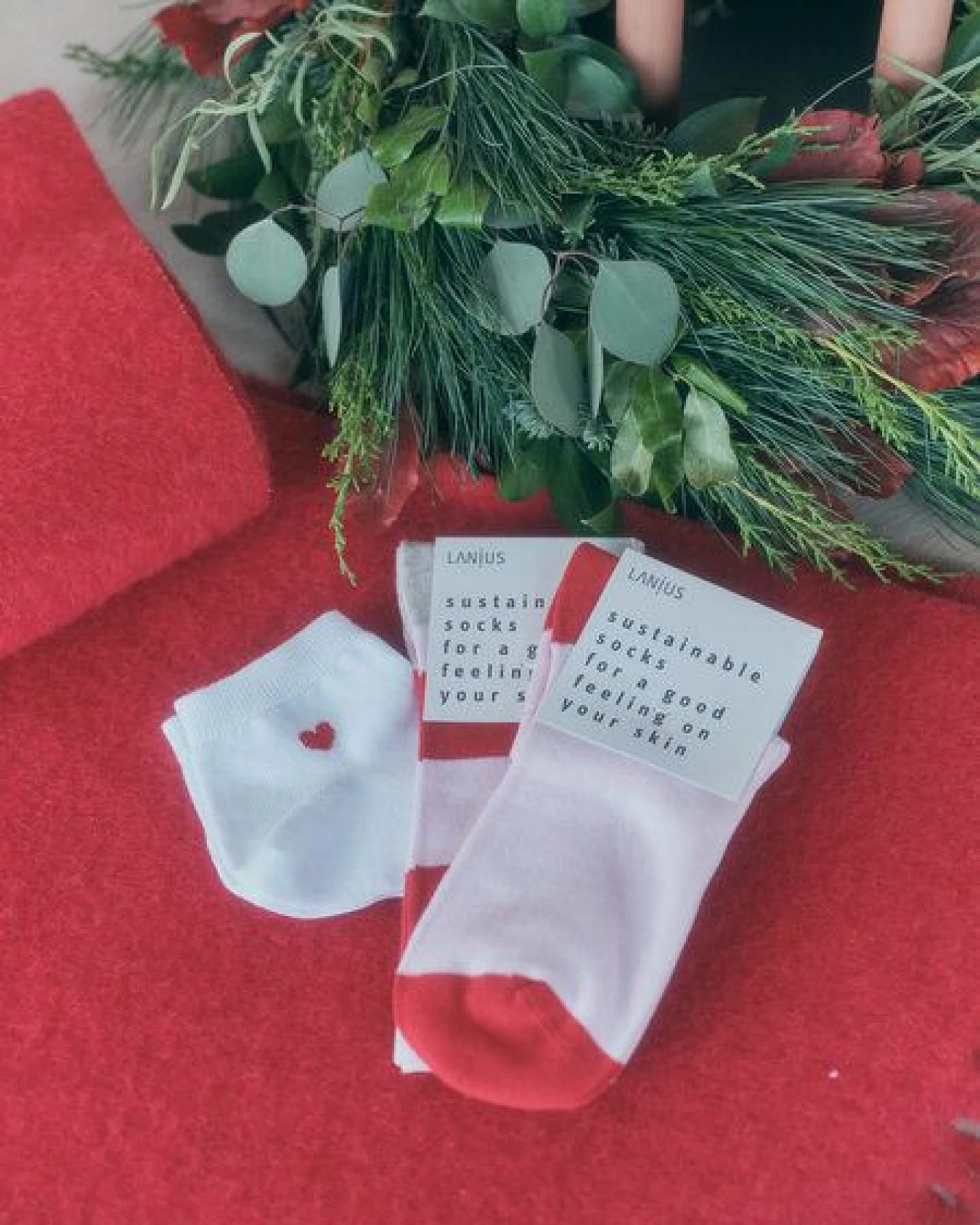 LANIUS Socken mit Blockstreifen (GOTS) – Ansicht 3