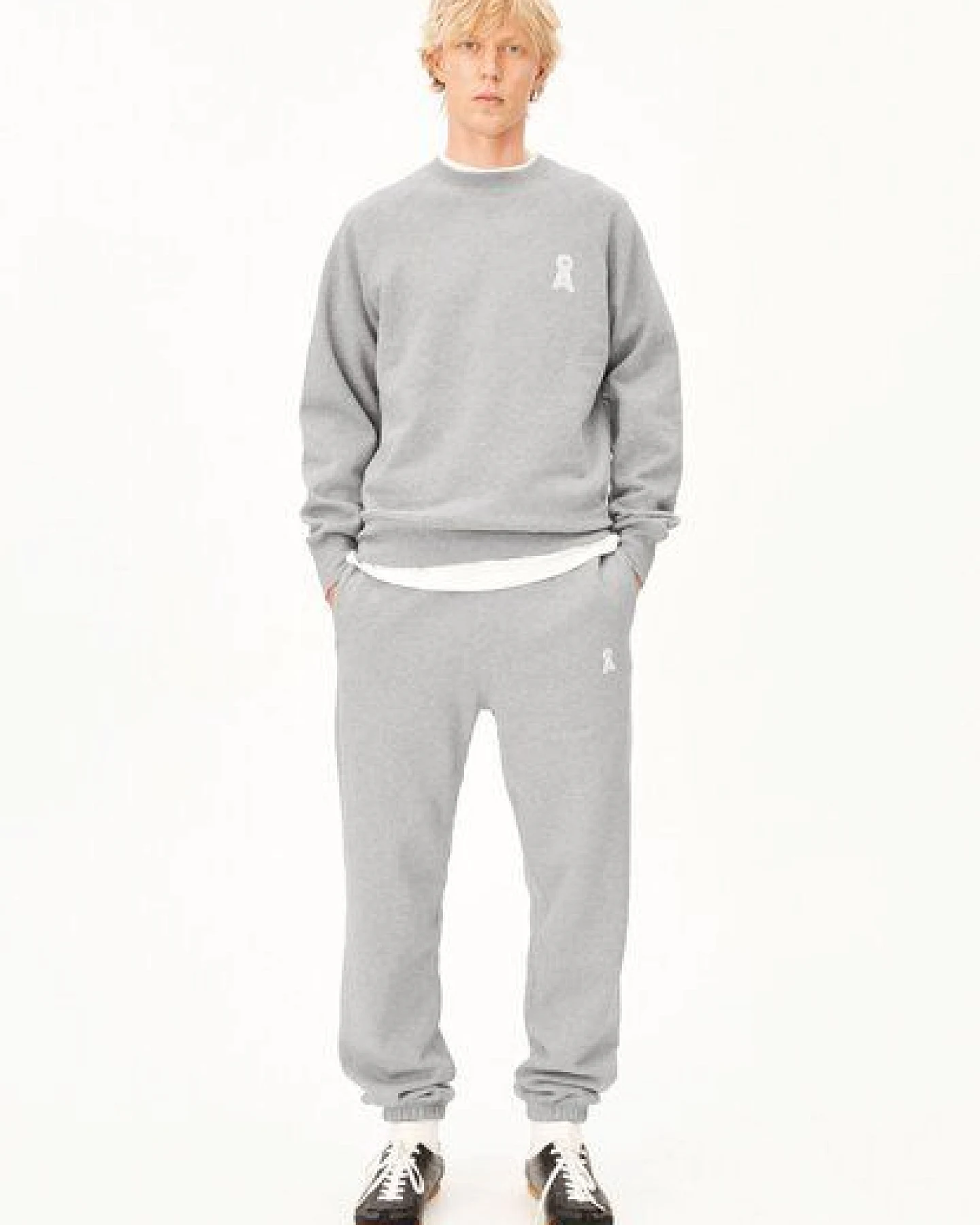 ARMEDANGELS ICONIC Å JOAAN MELANGE Herren Sweatshirt aus Bio-Baumwolle – Ansicht 4
