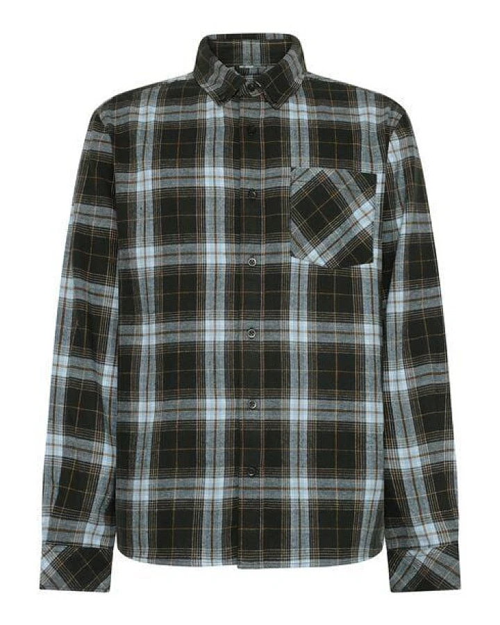 KnowledgeCotton Apparel Check Flannel Shirt
