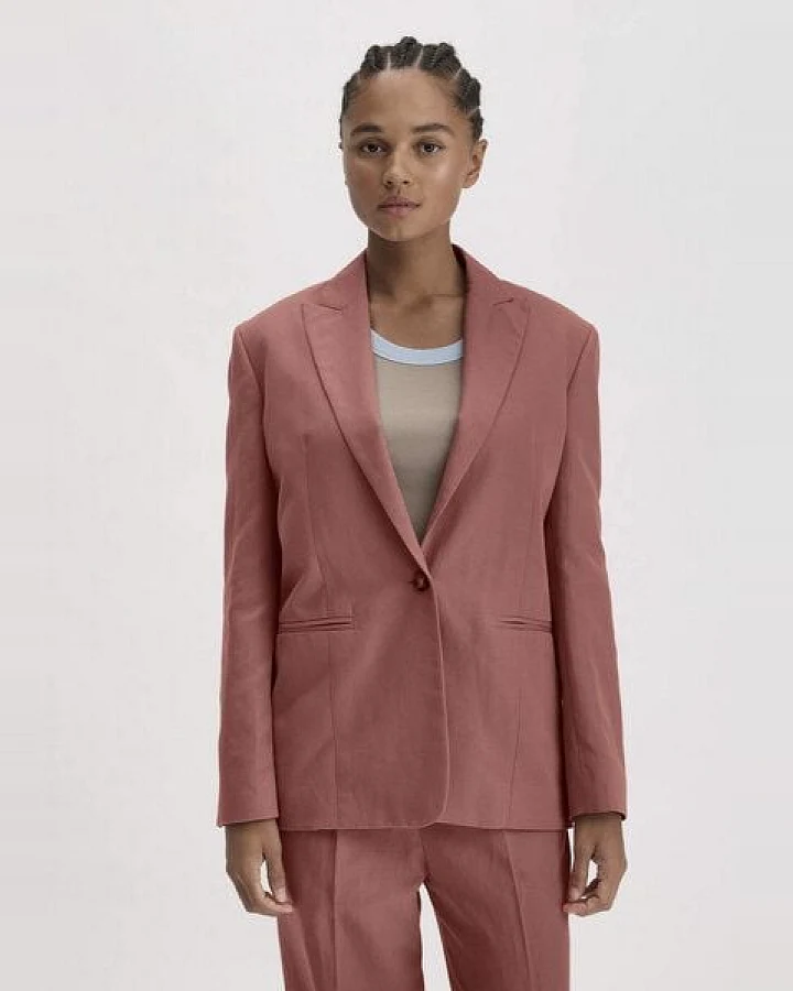 hessnatur Blazer Relaxed aus Bio-Baumwolle mit Leinen