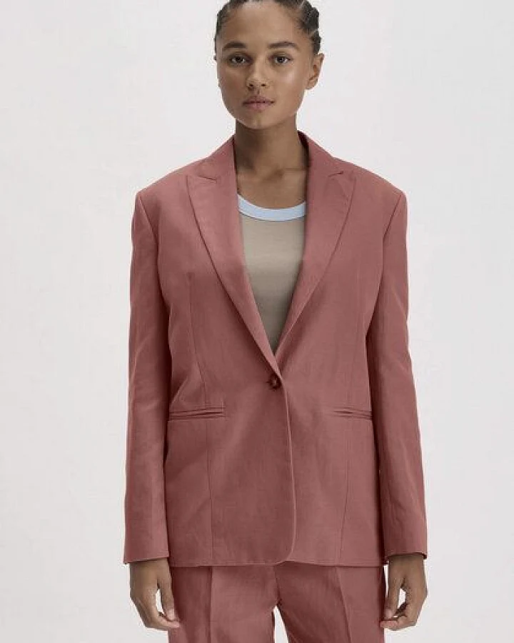 hessnatur Blazer Relaxed aus Bio-Baumwolle mit Leinen