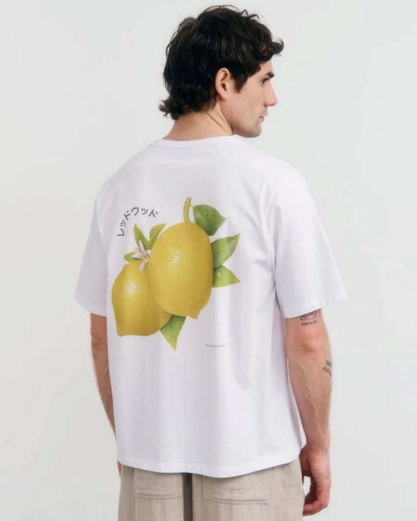 Rotholz Lemon T-Shirt - Unisex - aus Bio-Baumwolle – Ansicht 2