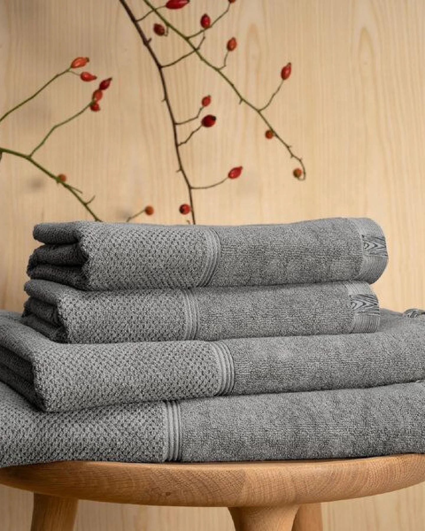 Kushel Towels The Cosy Set - Handtuchset aus Biobaumwolle und Holzfaser – Ansicht 3