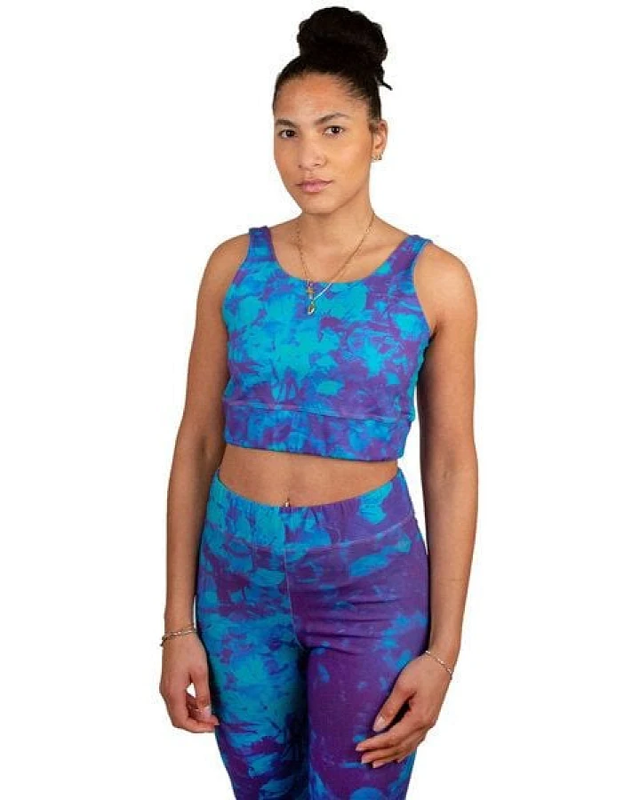 ÆVRIL Damen Yoga BH // Avril Print // Bio-Baumwolle