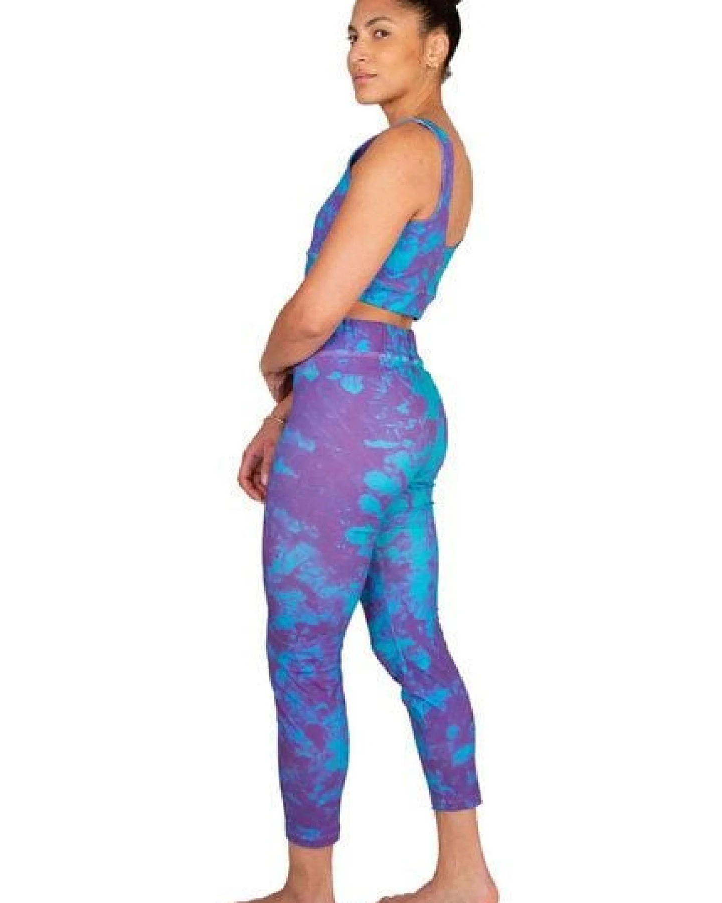 ÆVRIL Damen Yoga BH // Avril Print // Bio-Baumwolle – Ansicht 4