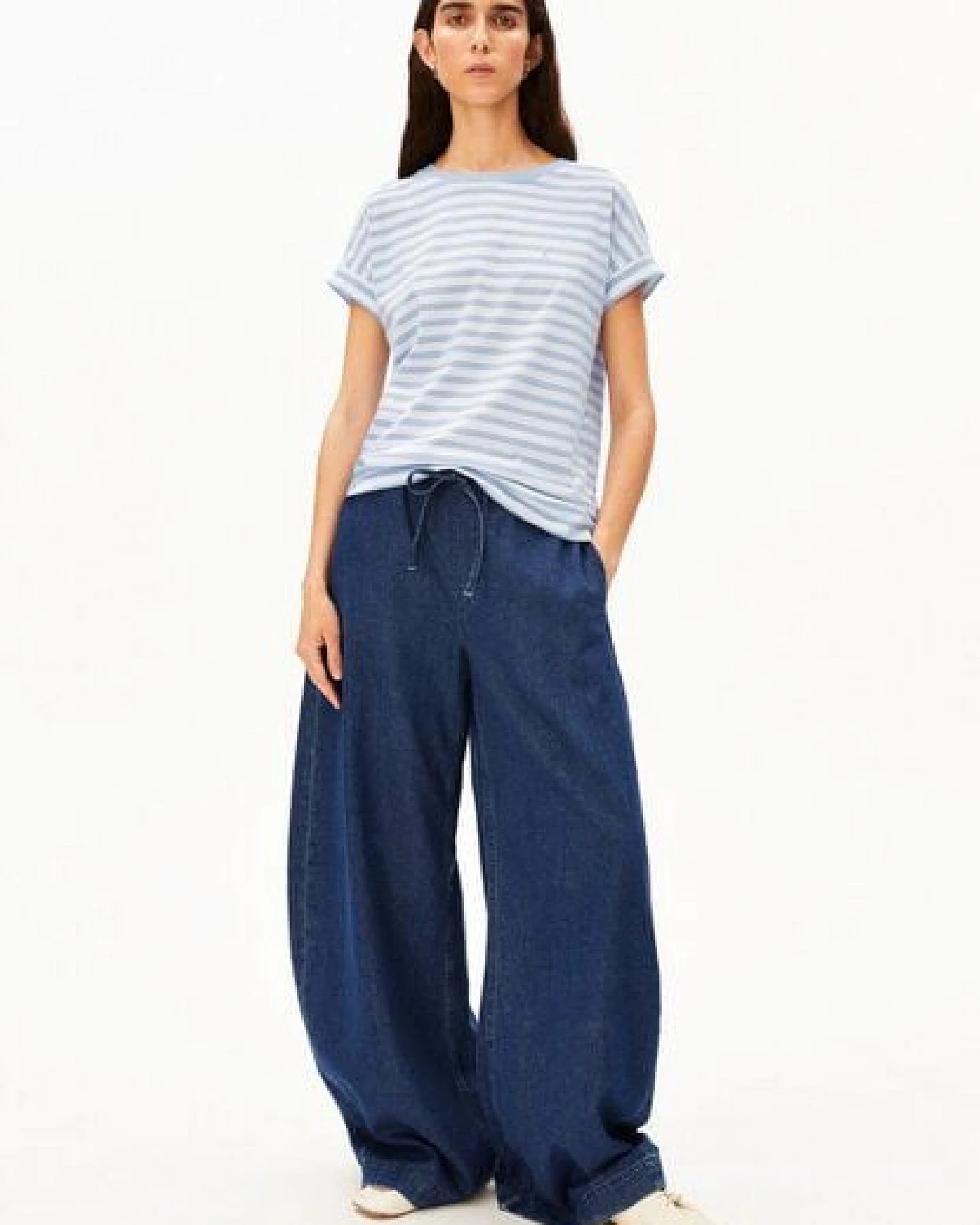 ARMEDANGELS IDAARA STRIPES Damen T-Shirt aus Bio-Baumwolle – Ansicht 4