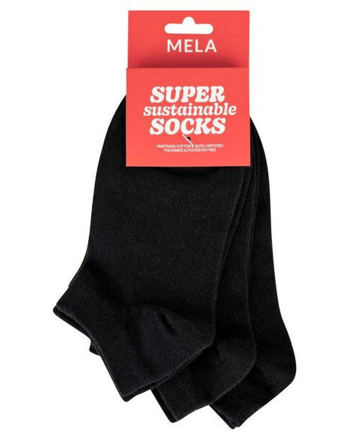 MELA Sneaker Socken 3er-Pack aus Biobaumwoll-Mix – Ansicht 2