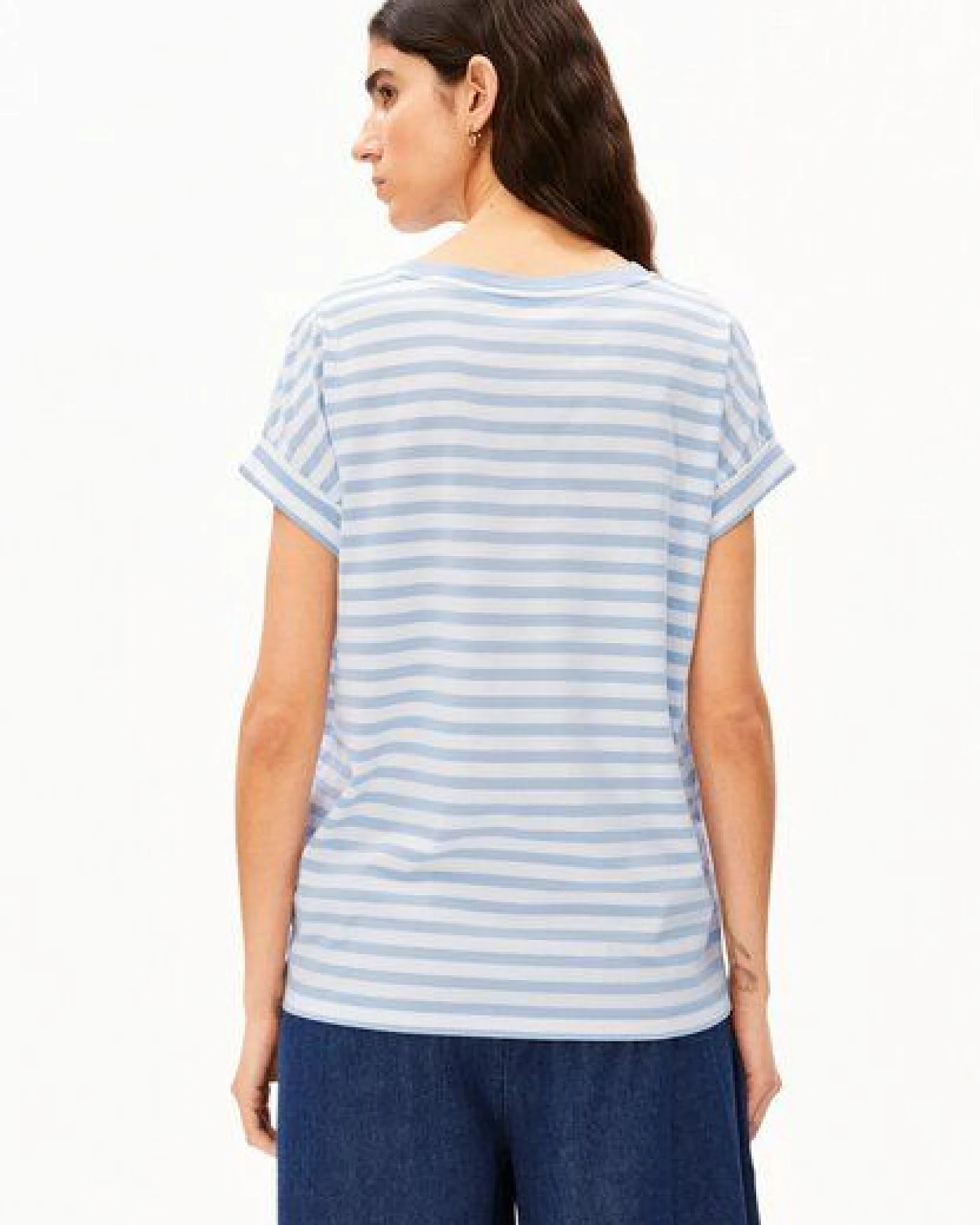ARMEDANGELS IDAARA STRIPES Damen T-Shirt aus Bio-Baumwolle – Ansicht 2