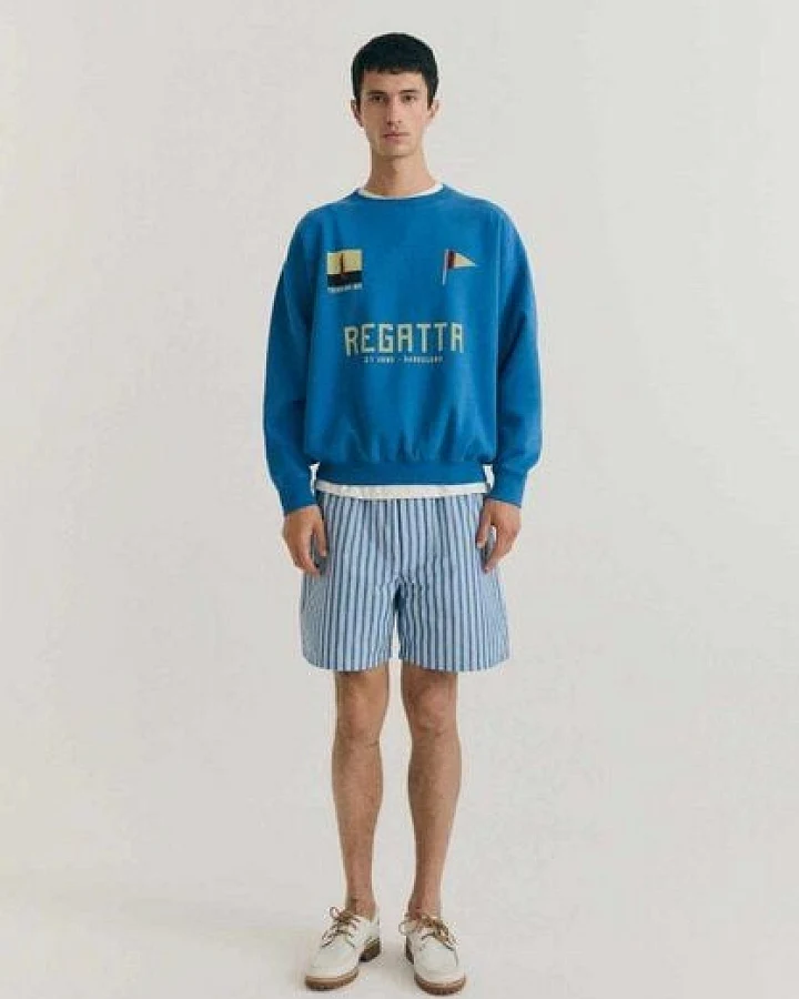 thinking mu Sweatshirt Jadewon Regata aus Bio-Baumwolle