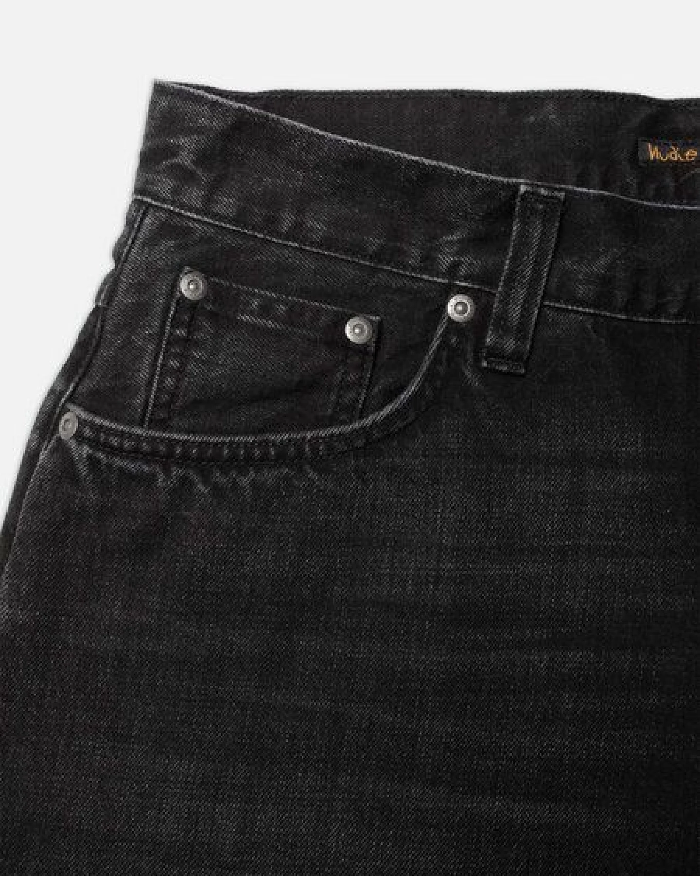 Nudie Jeans Jeans-Shorts Zeb Night Dune Black – Ansicht 3