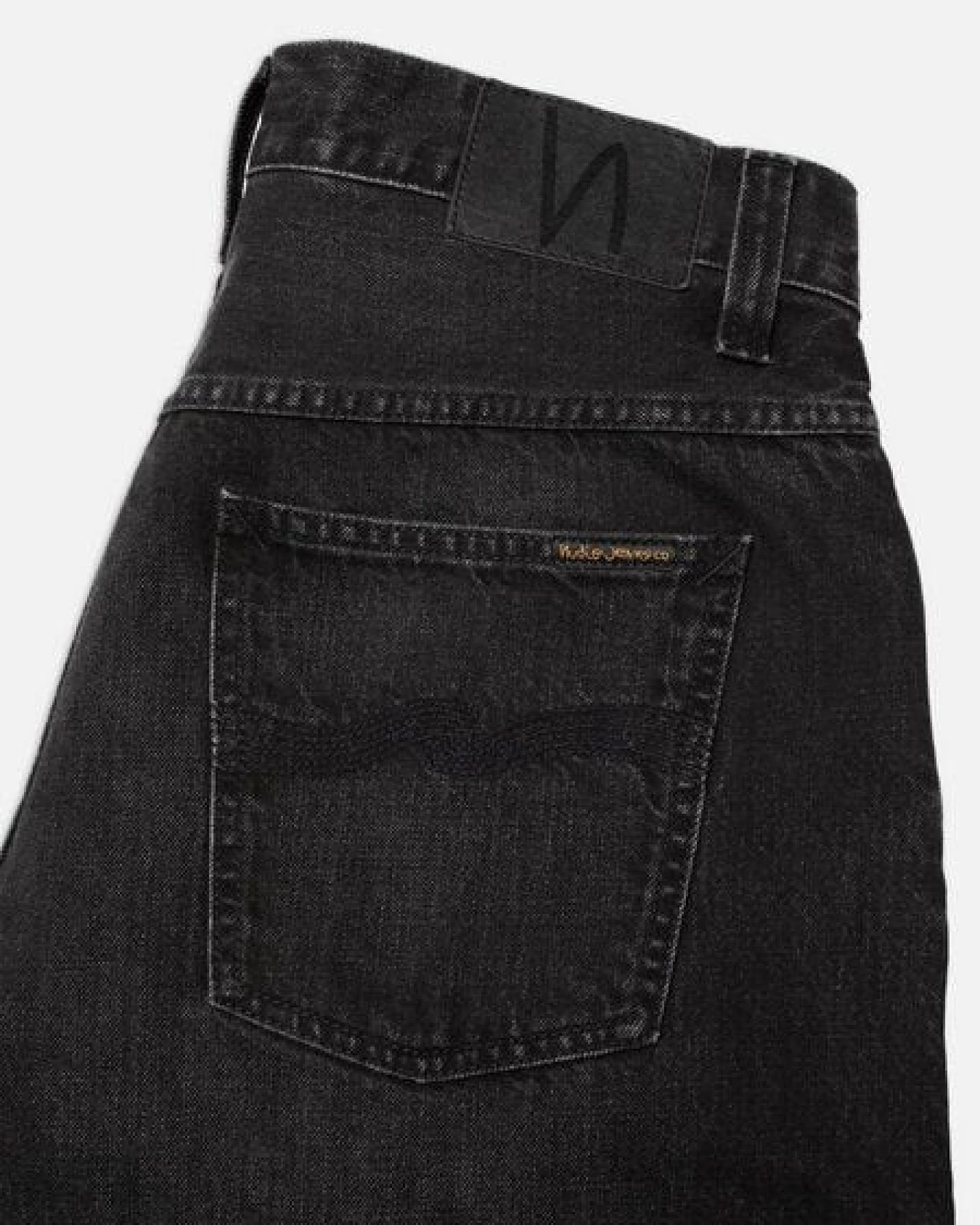 Nudie Jeans Jeans-Shorts Zeb Night Dune Black – Ansicht 4