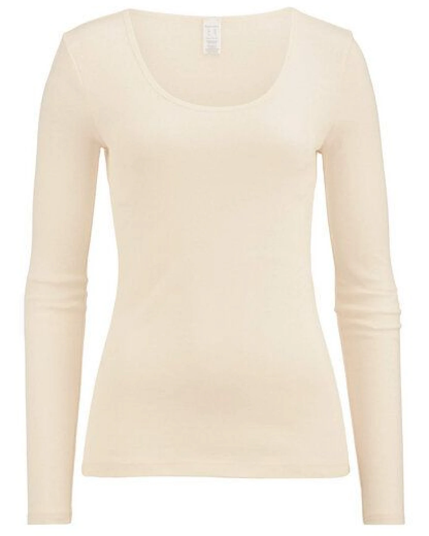 hessnatur Langarmshirt Rundhals Fitted PURE NATURE aus reiner Bio-Baumwolle – Ansicht 3
