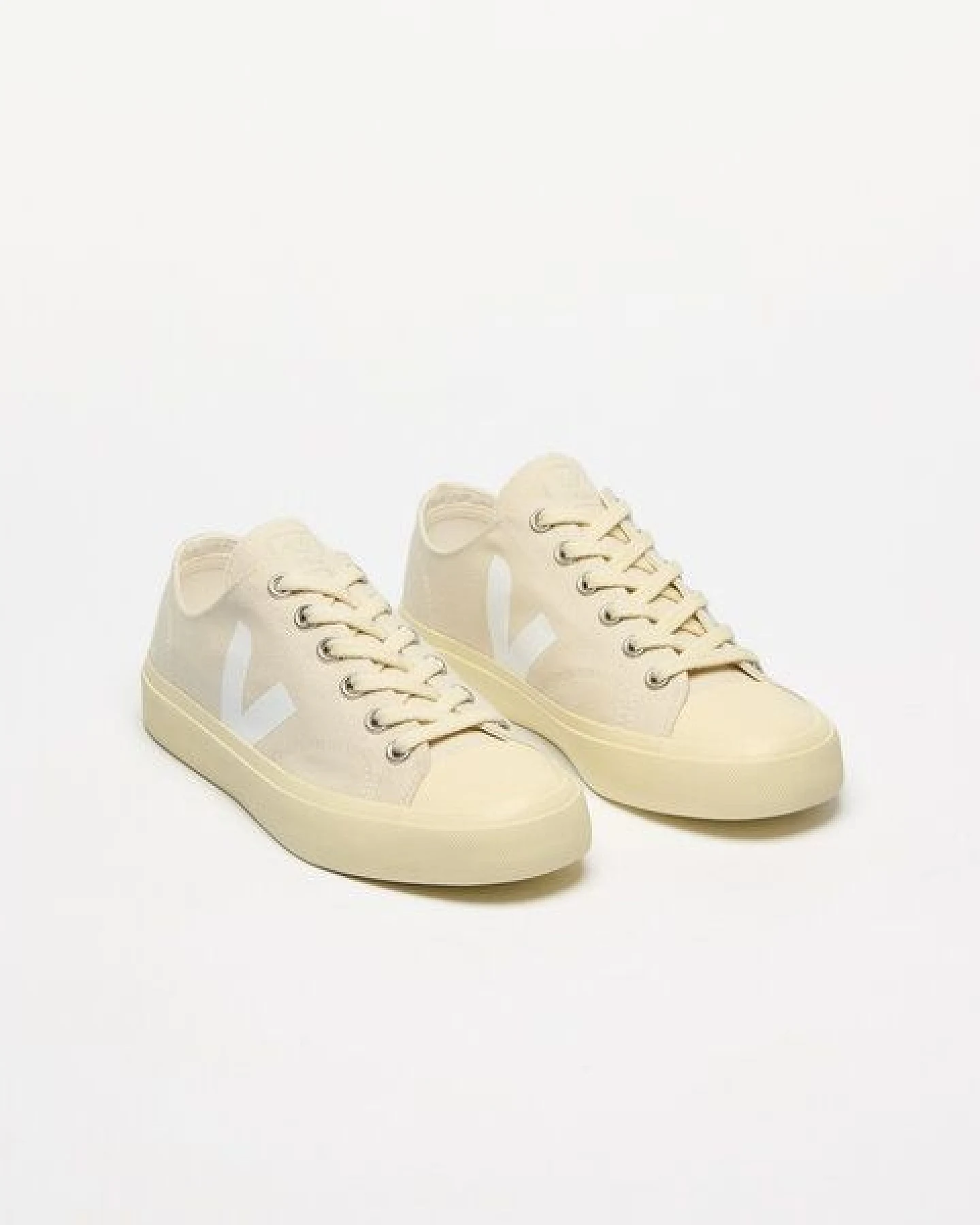 Veja Damen-Sneaker Wata II Low Canvas Pierre White – Ansicht 2