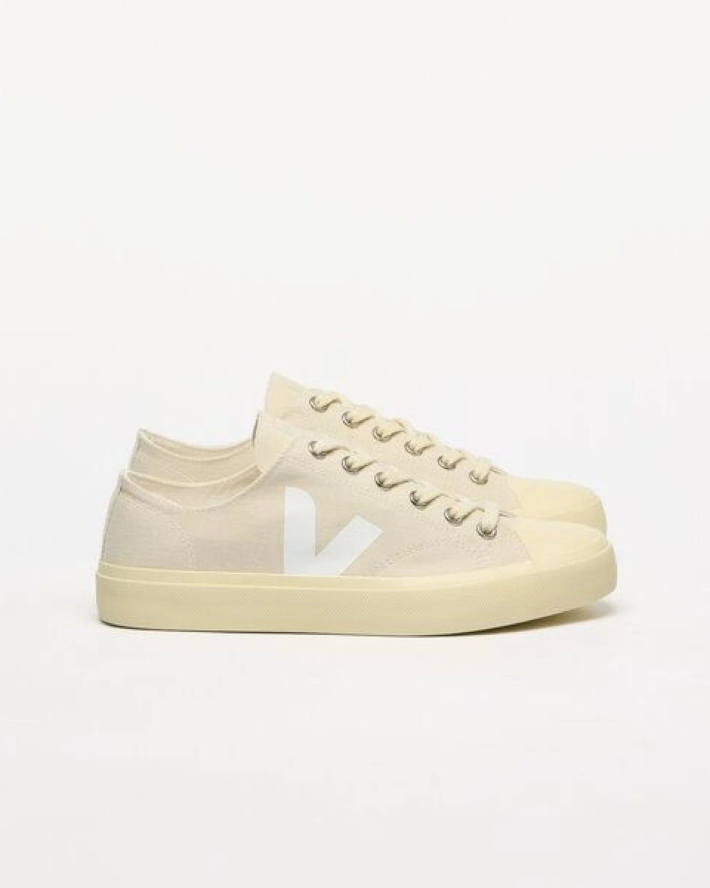 Veja Damen-Sneaker Wata II Low Canvas Pierre White – Ansicht 4