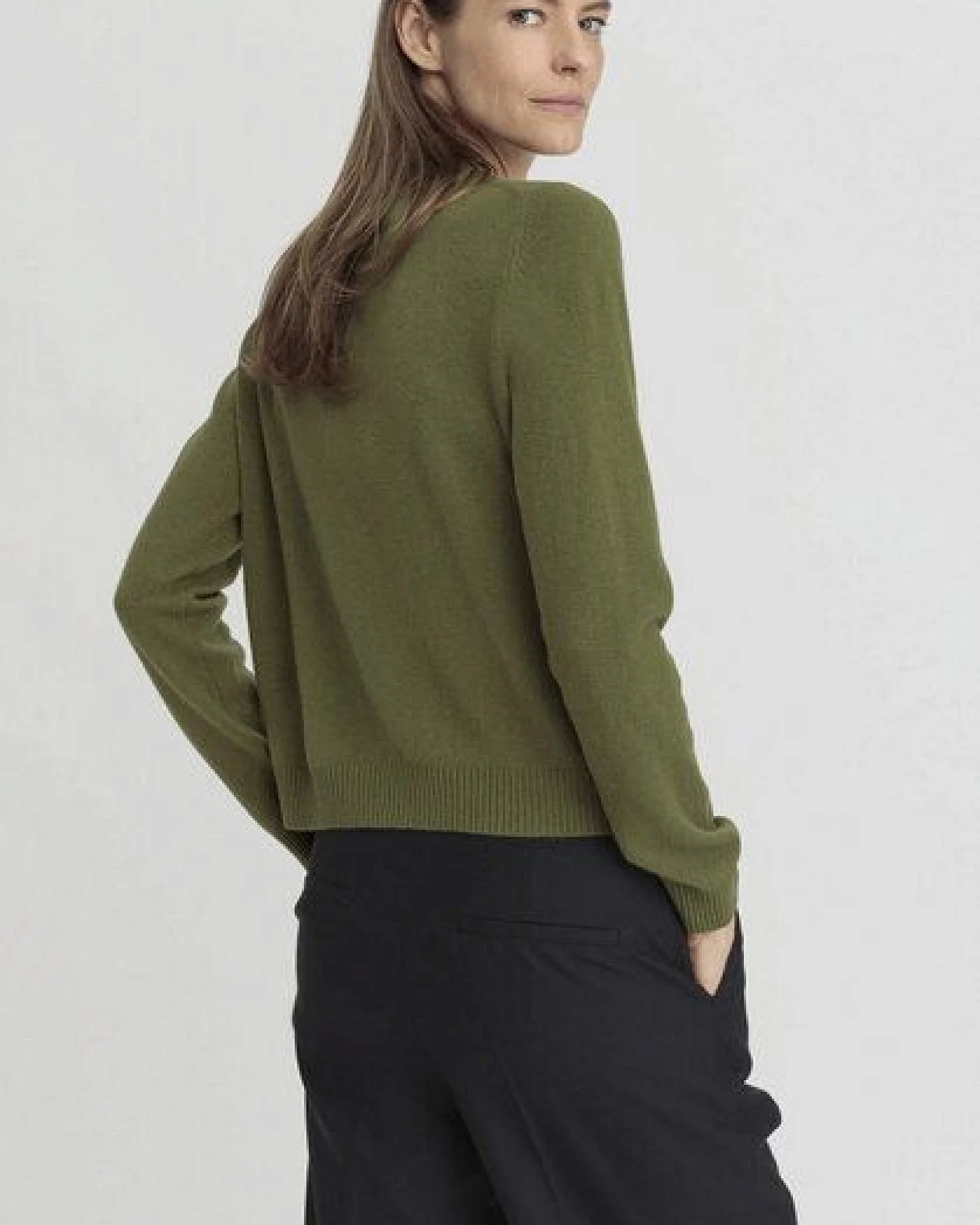 hessnatur Strickjacke Regular aus Bio-Merinowolle mit Kaschmir – Ansicht 2