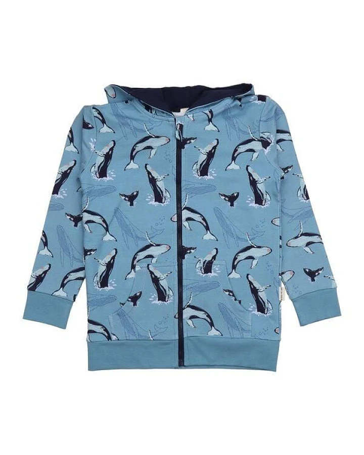 Produktseite: Walkiddy Jumping Whales-Sweat Jacket