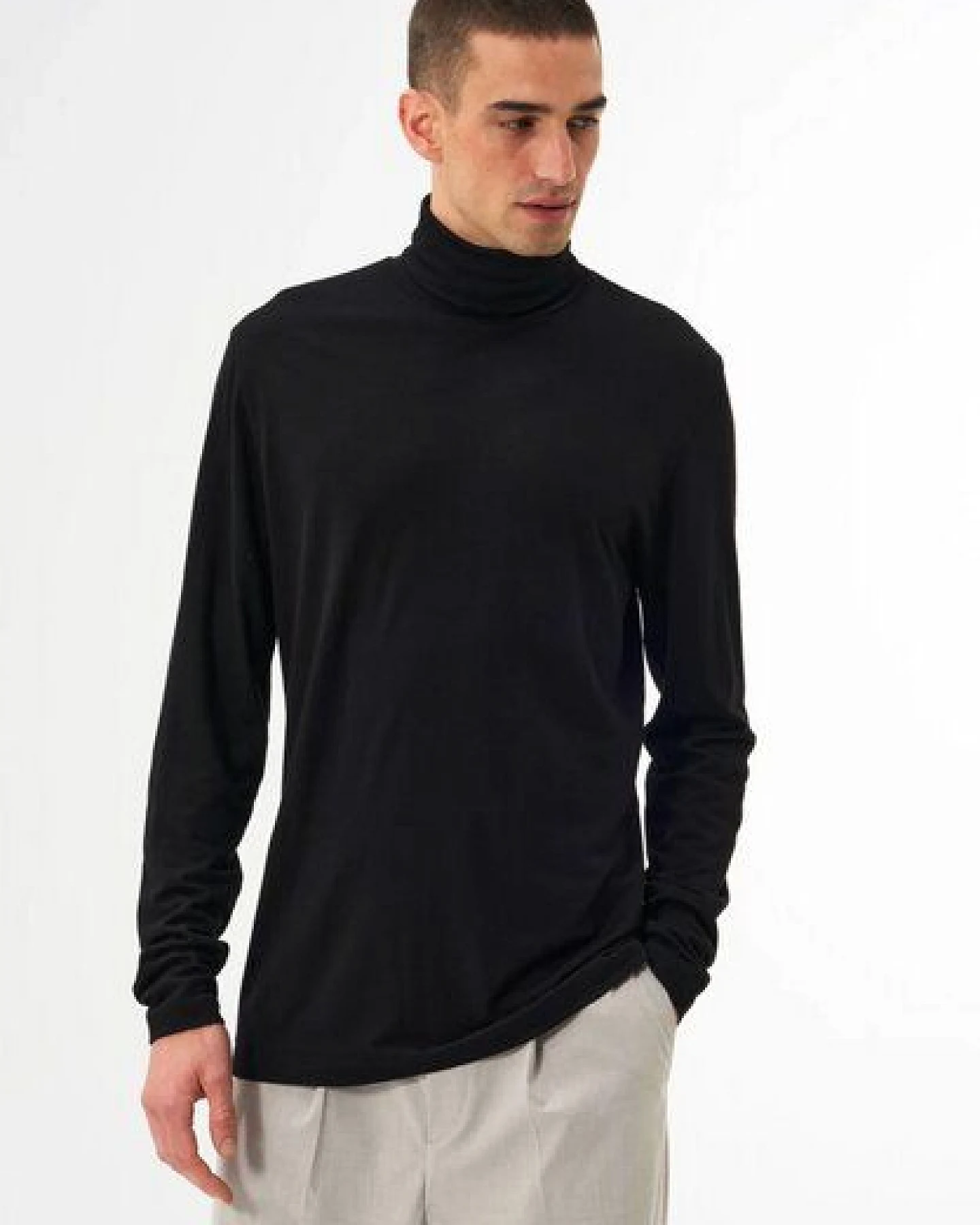 pinqponq Rollkragenpullover aus Merinowolle – Ansicht 3